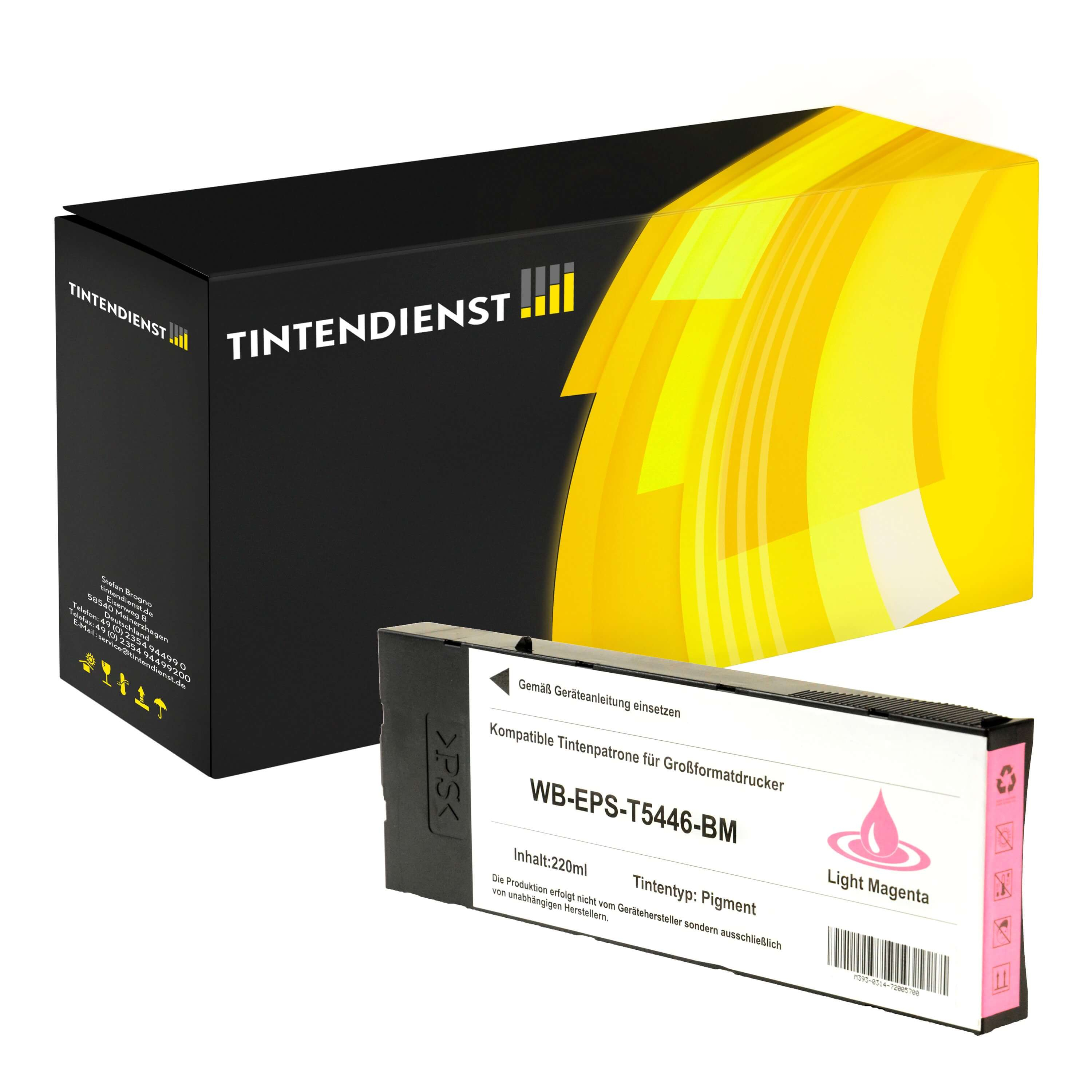 Druckerpatrone kompatibel für Epson Stylus Pro 4000 (C13T544600 / T5446) Photo Magenta