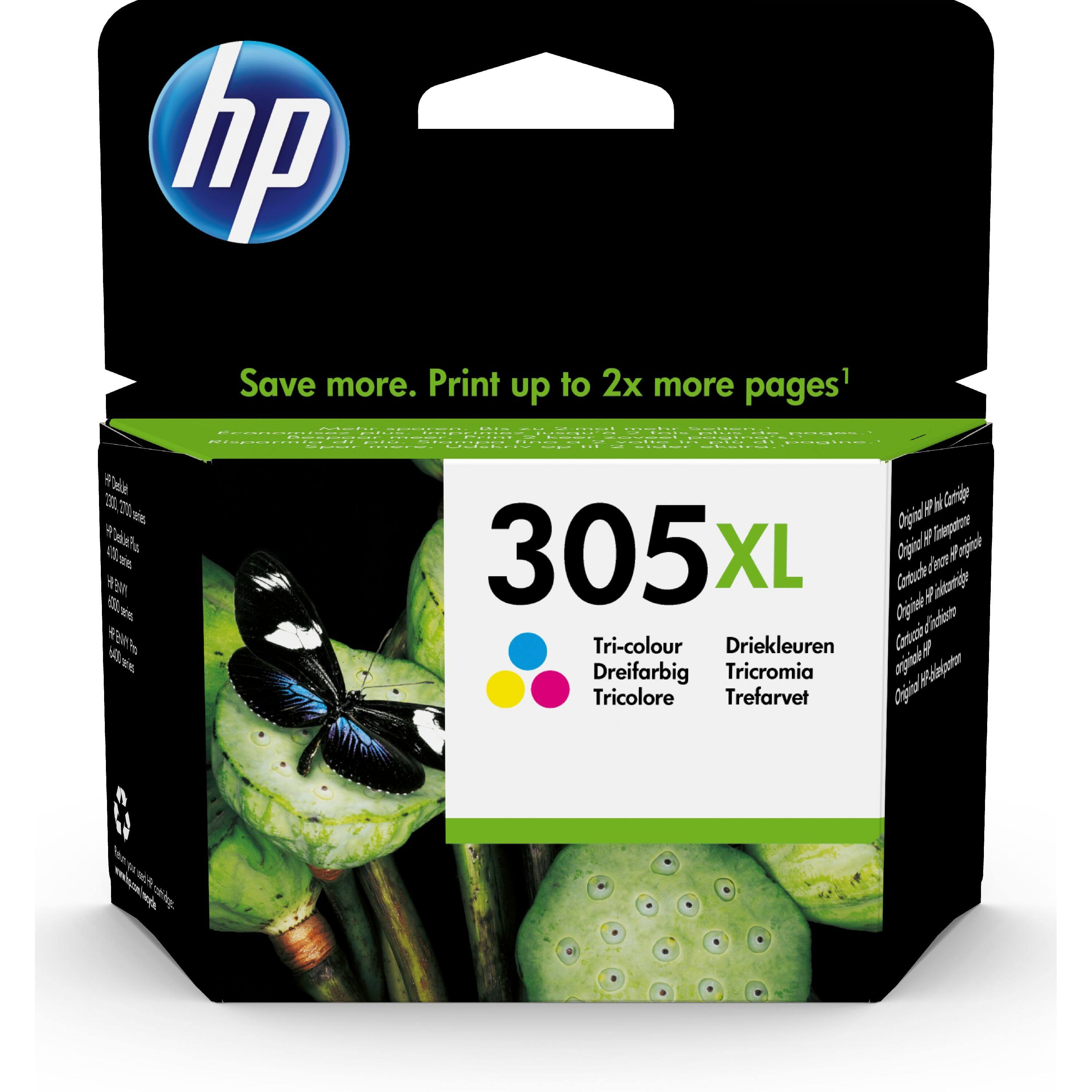 Original Druckerpatrone HP Envy Pro 6420 e (3YM63AE / 305XL) Color (Cyan,Magenta,Gelb)