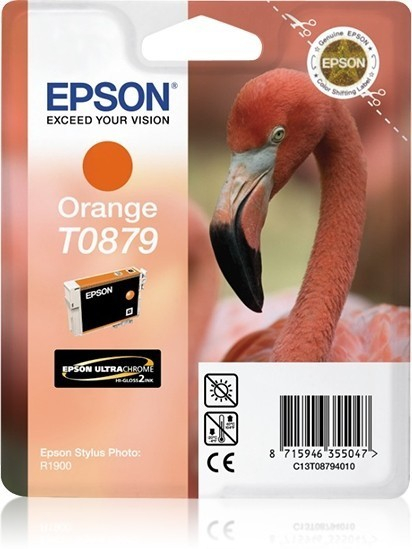 Original Druckerpatrone Epson Stylus Photo R 1900 (C13T08794010 / T0879) Orange