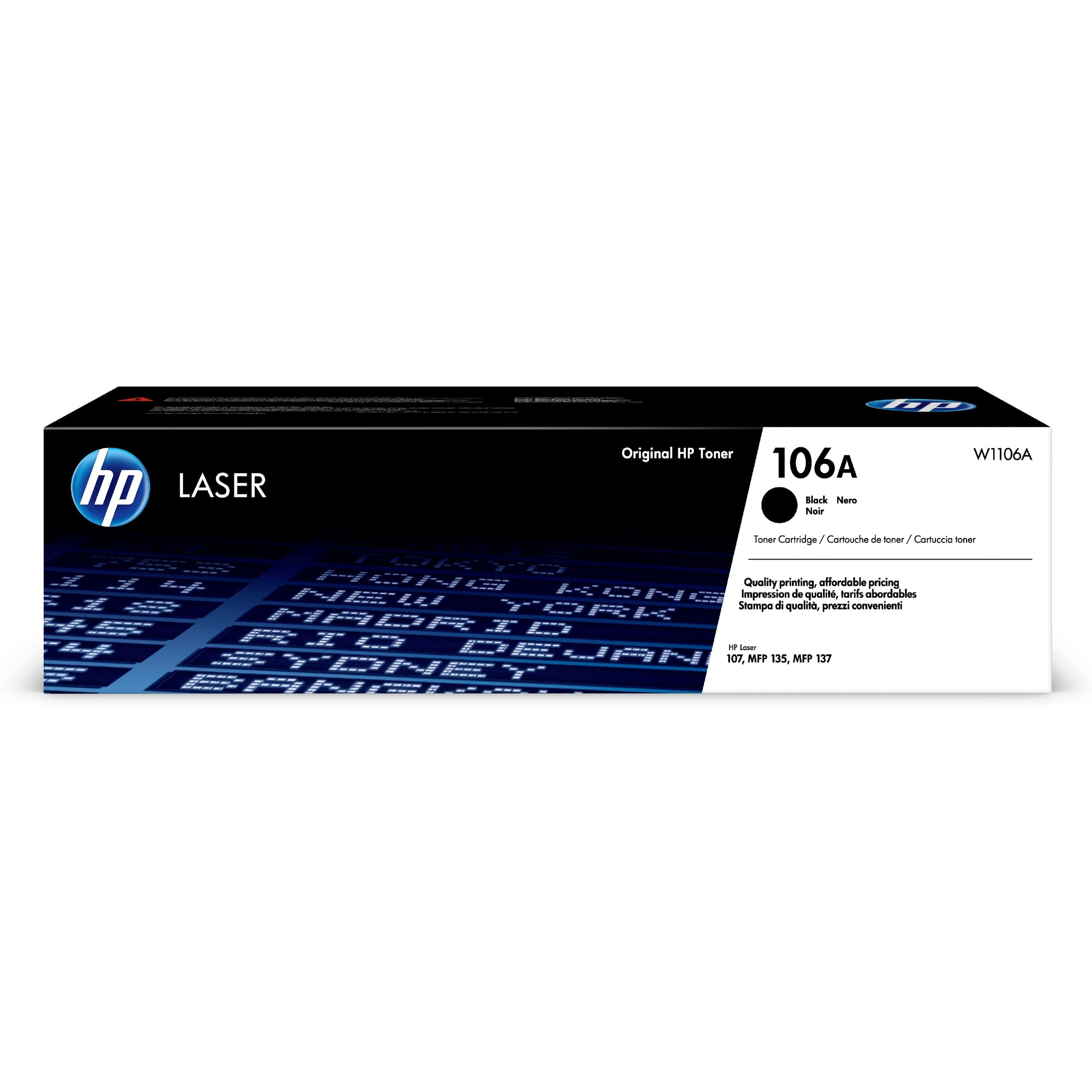 Original Toner HP Laser MFP 135 ag (W1106A / 106A) Schwarz