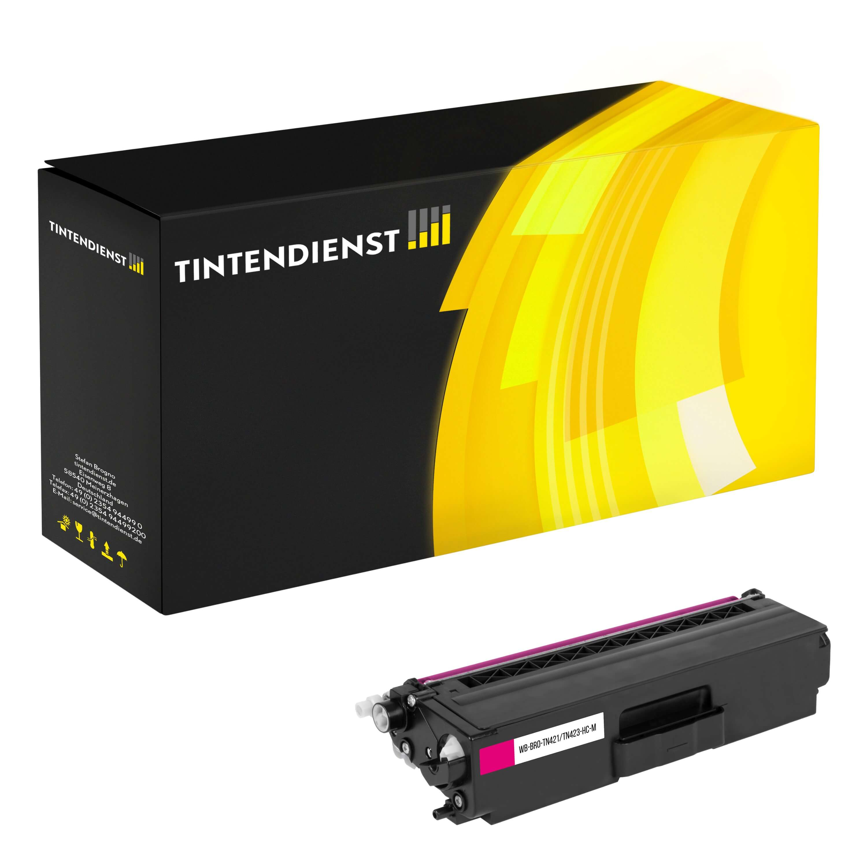 Toner kompatibel für Brother DCP-L 8410 CDW (TN-421M) Magenta