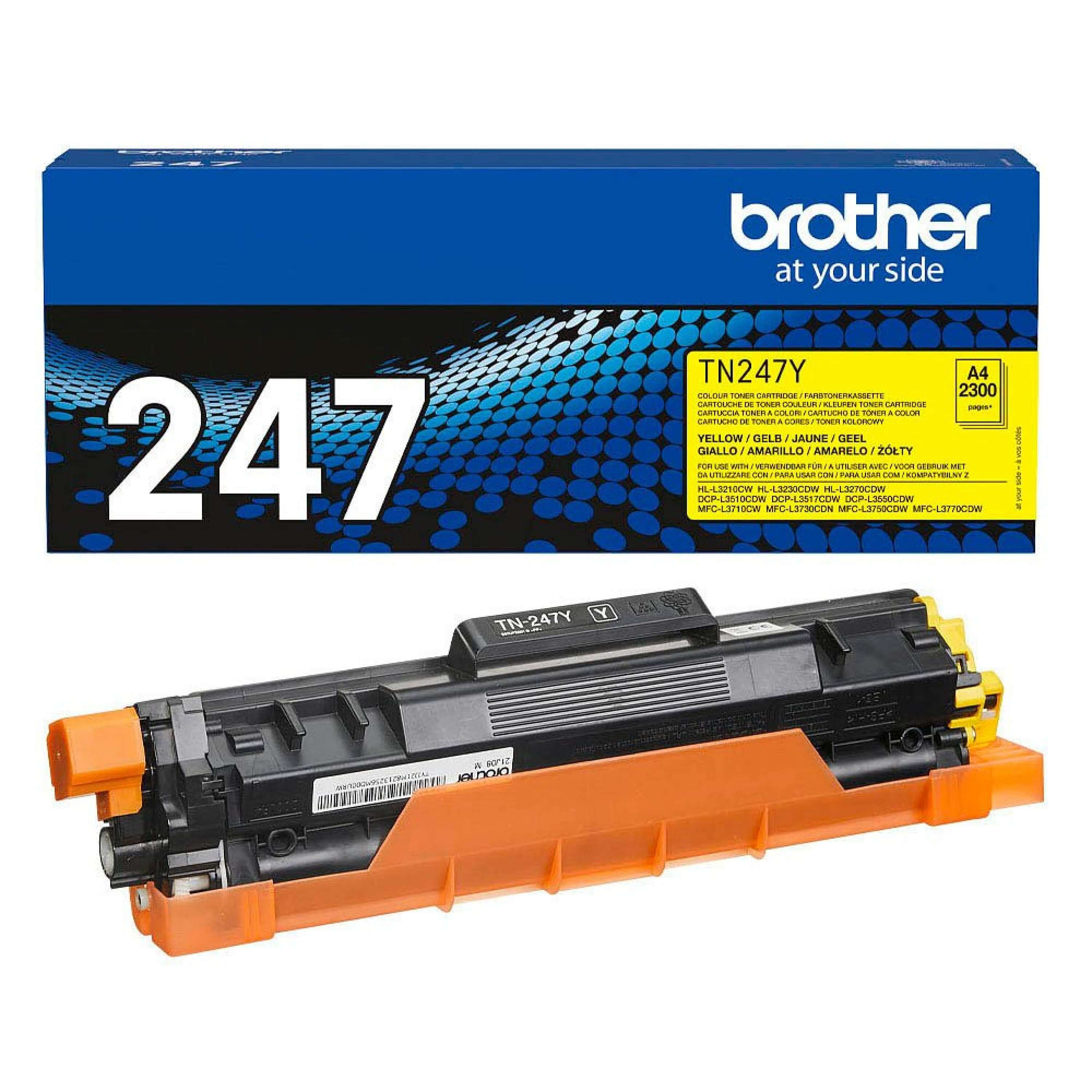 Original Toner Brother MFC-L 3750 CDW (TN-247Y) Gelb