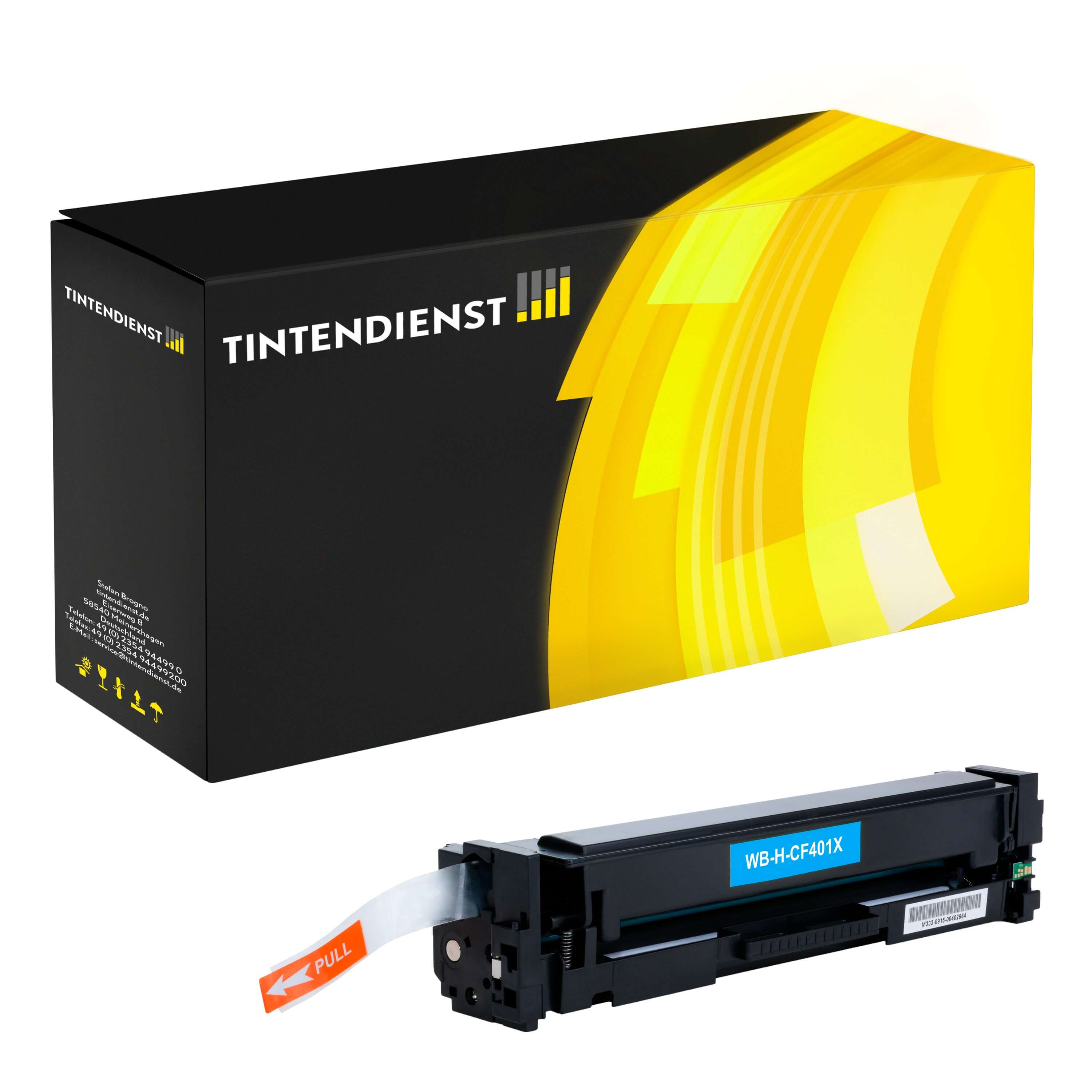 Toner kompatibel für HP Color LaserJet Pro MFP M 277 dw (CF401X / 201X) Cyan