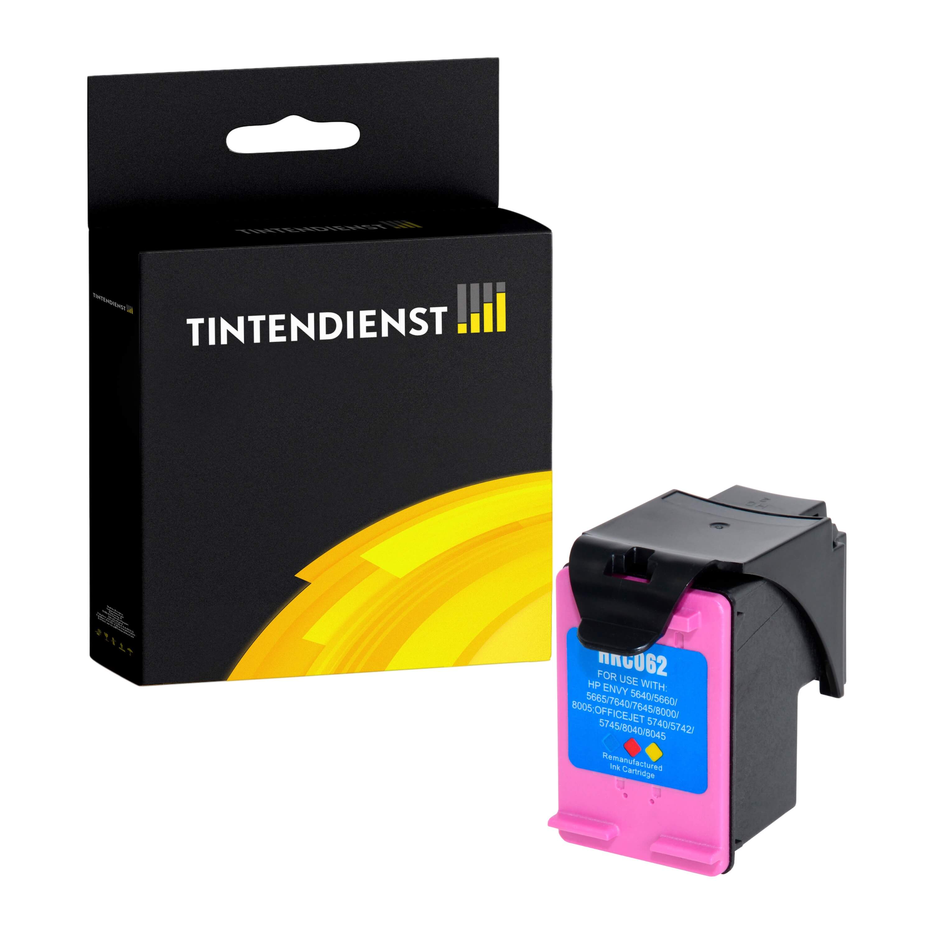 Druckerpatrone kompatibel für HP OfficeJet 5740 (C2P07AE / 62XL) Color