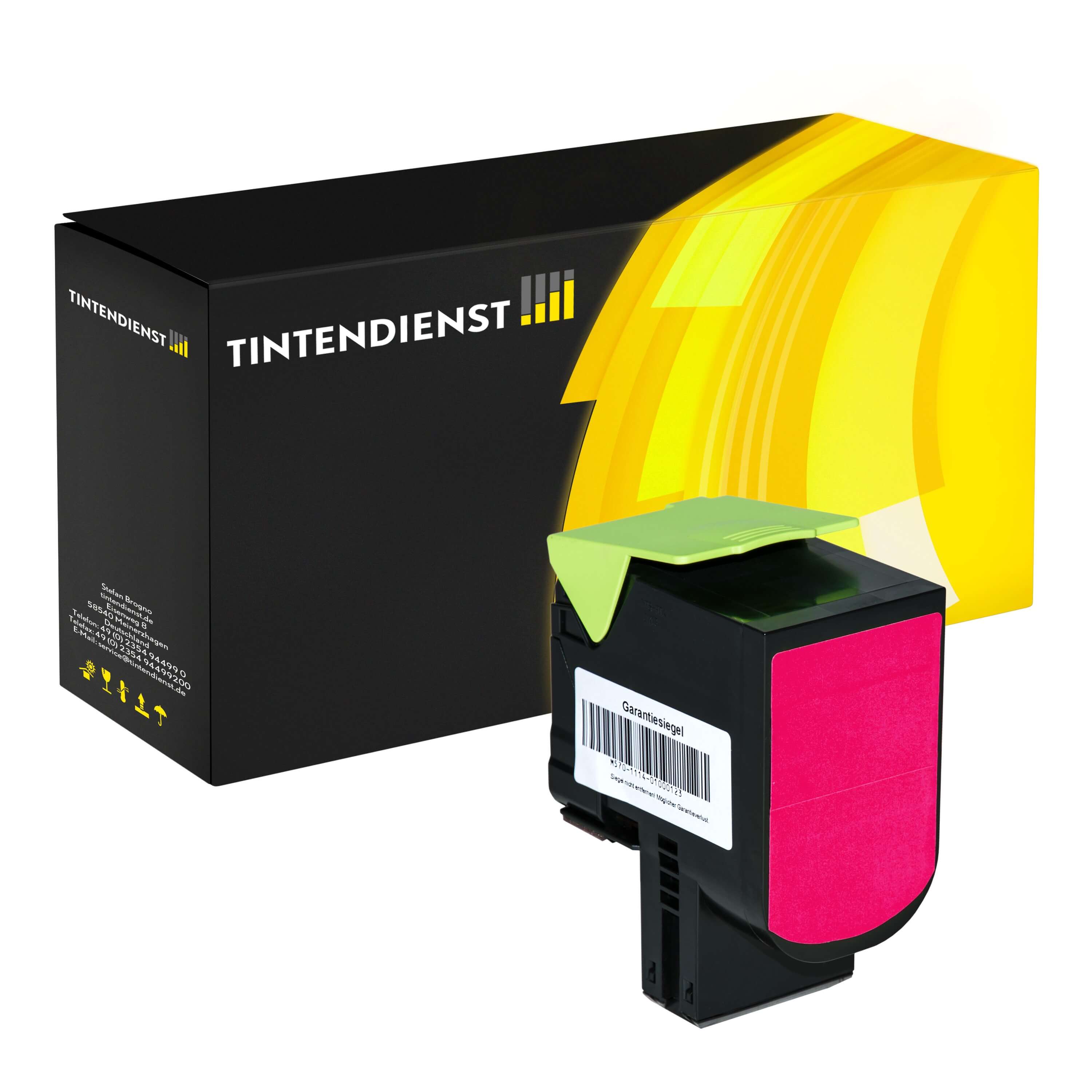 Toner kompatibel für Lexmark CX 310 n (80C20M0 / 802M) Magenta