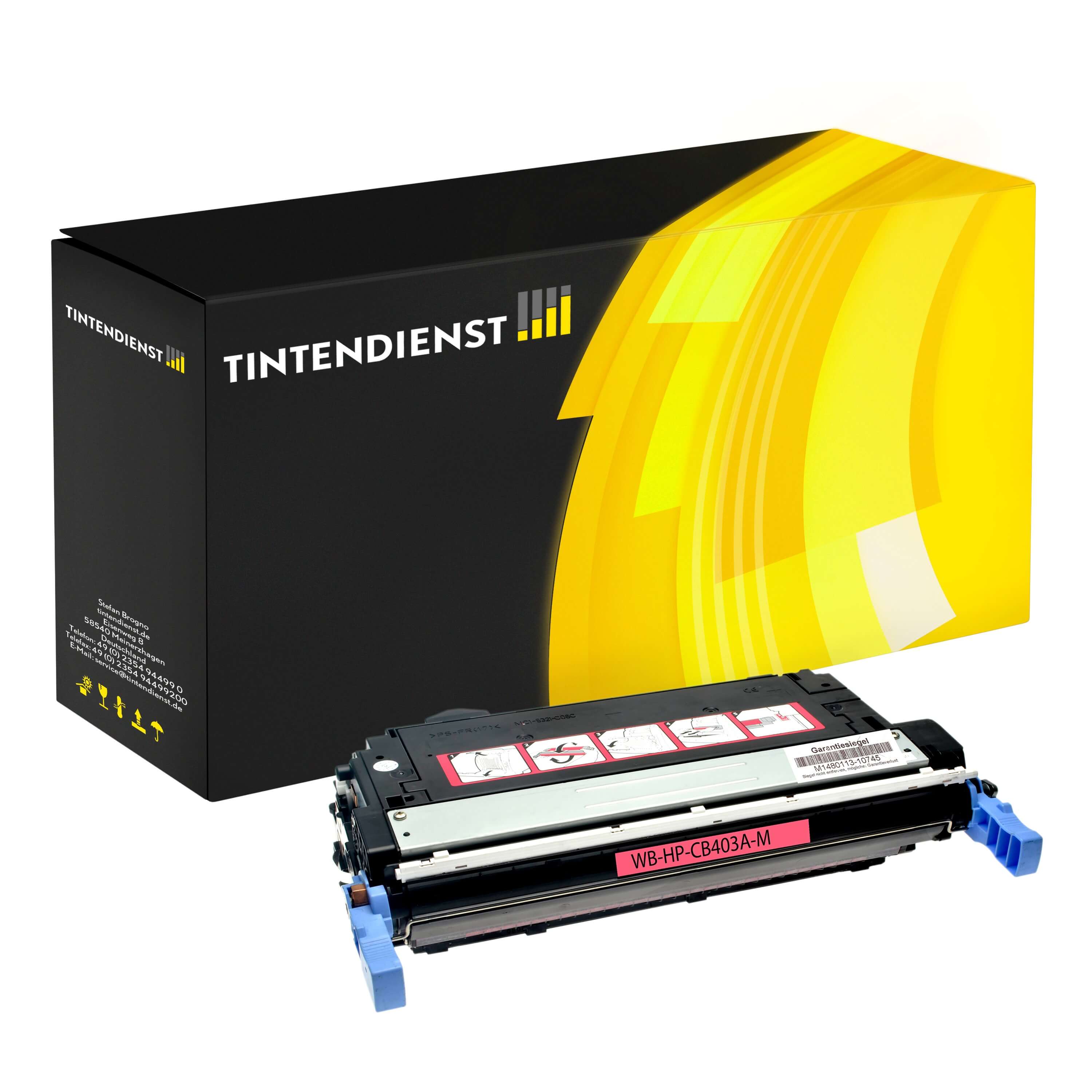 Toner kompatibel für HP Color LaserJet CP 4005 DN (CB403A / 642A) Magenta