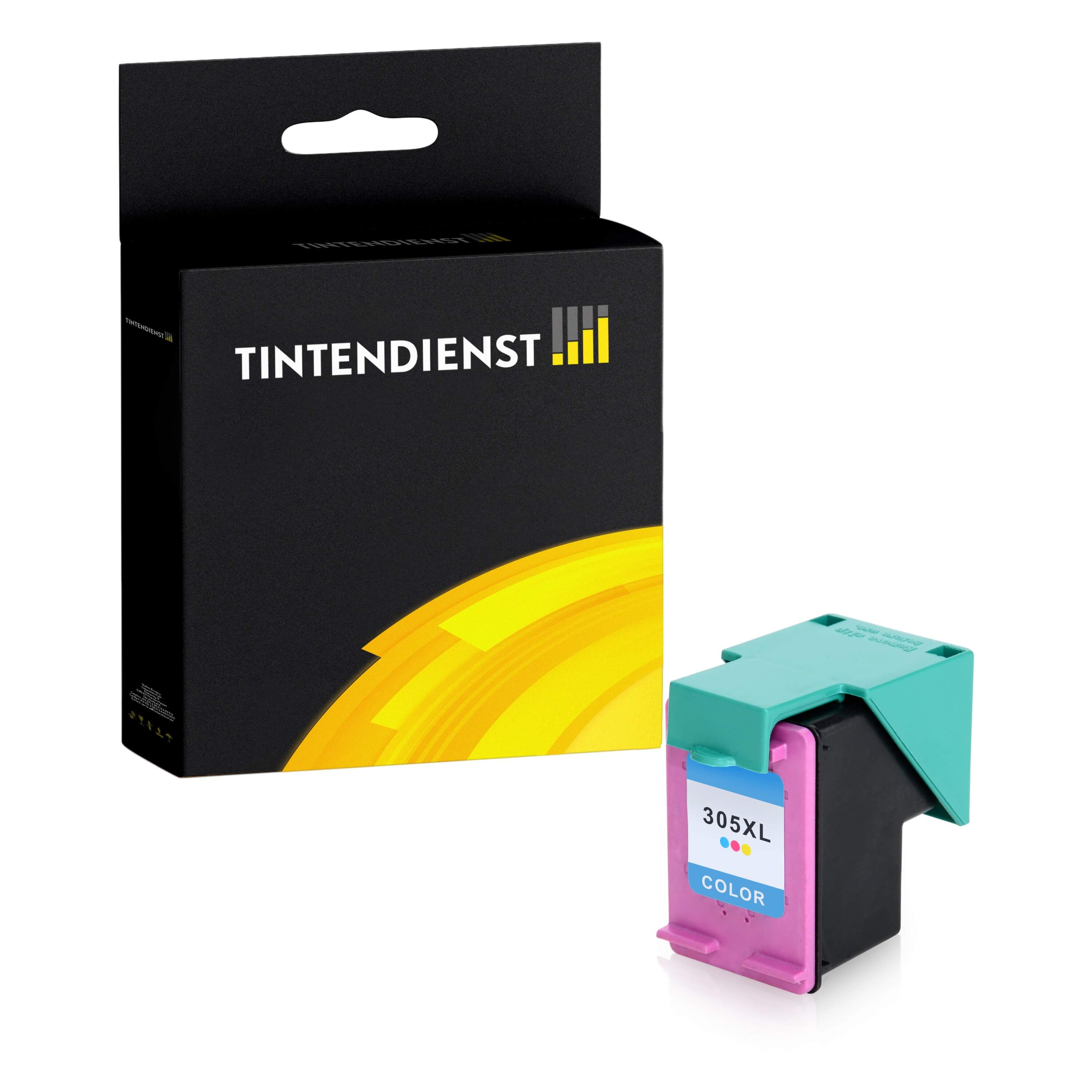 Druckerpatrone kompatibel für HP DeskJet 2720 e (3YM63AE / 305XL) Color (Cyan,Magenta,Gelb)