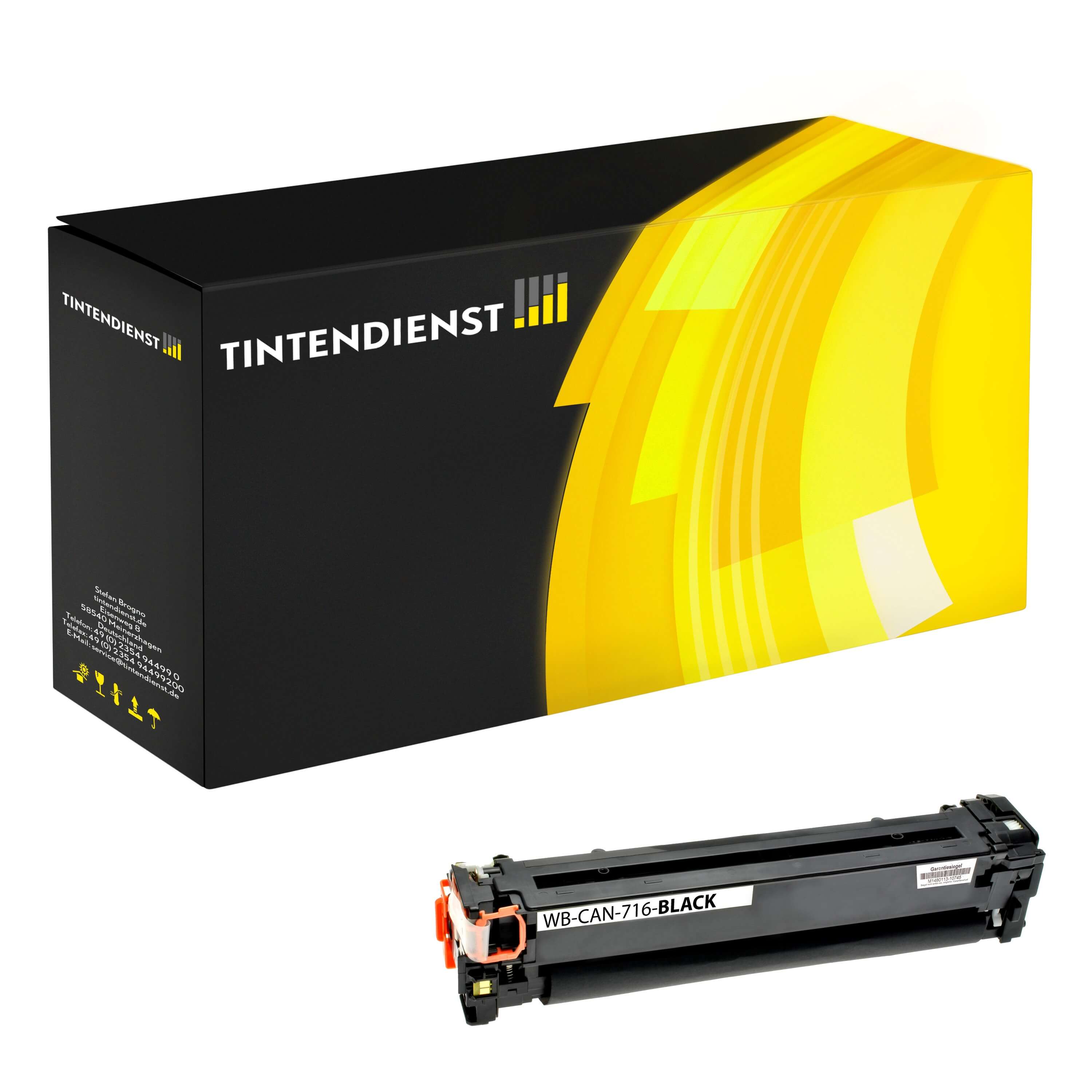 Toner kompatibel für Canon i-SENSYS LBP-5050 n (1980B002 / 716BK) Schwarz