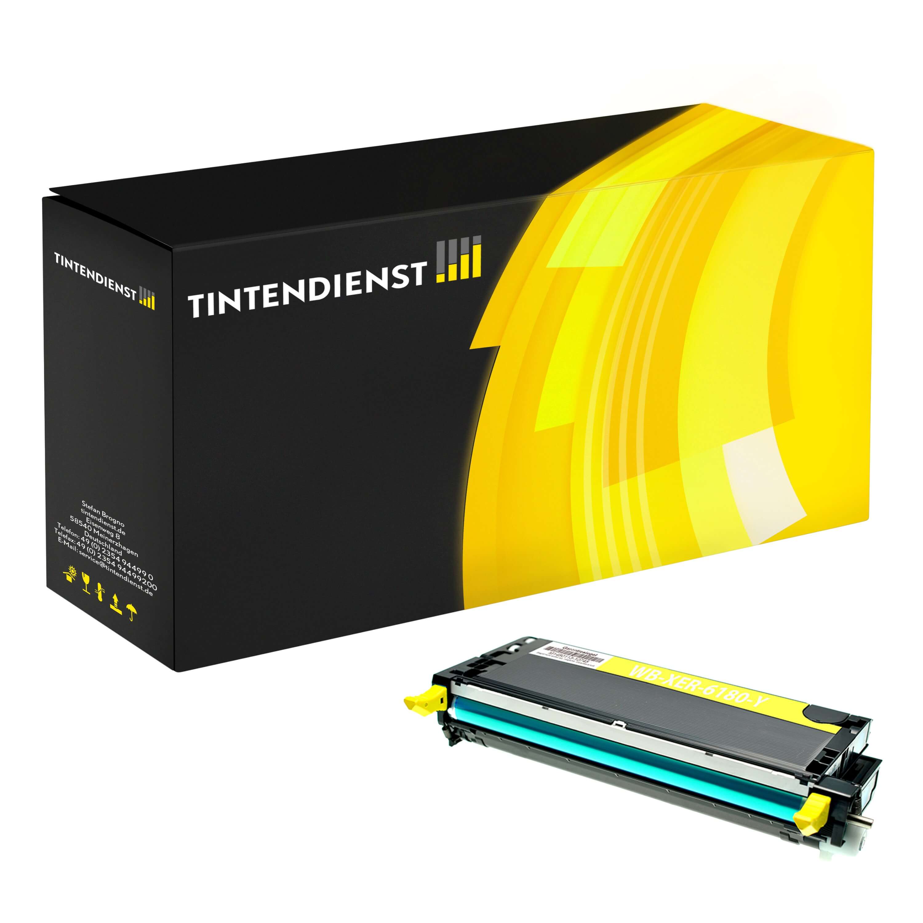 Toner kompatibel für Xerox Phaser 6180 D (113R00721) Gelb