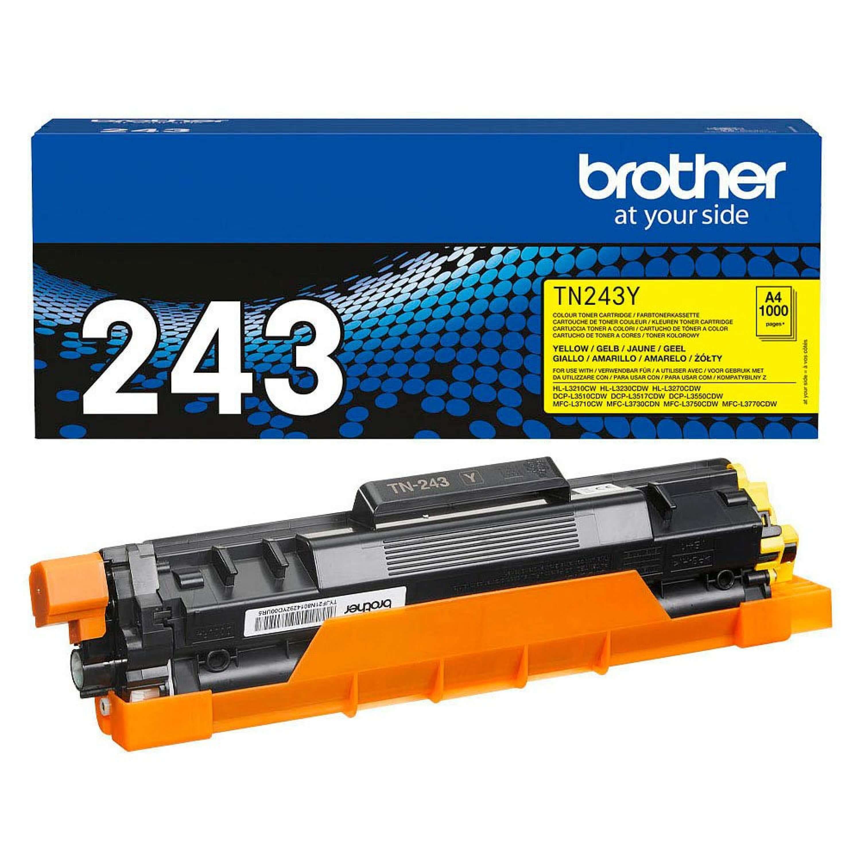 Original Toner Brother MFC-L 3750 CDW (TN-243Y) Gelb