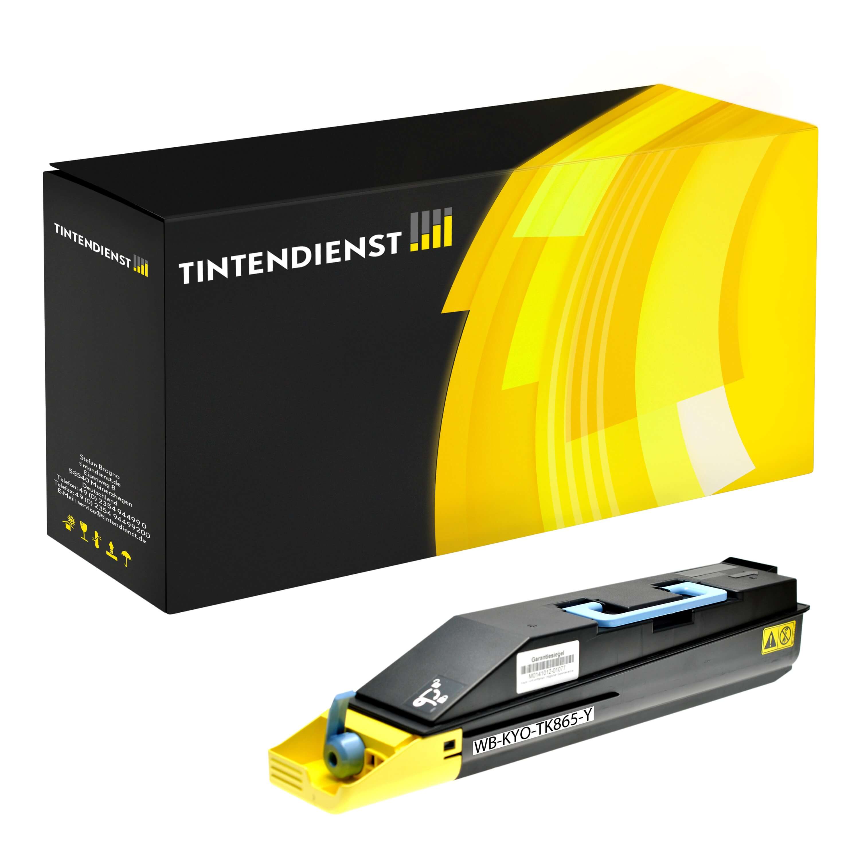 Toner kompatibel für Kyocera TASKalfa 250 ci (1T02JZAEU0 / TK-865Y) Gelb