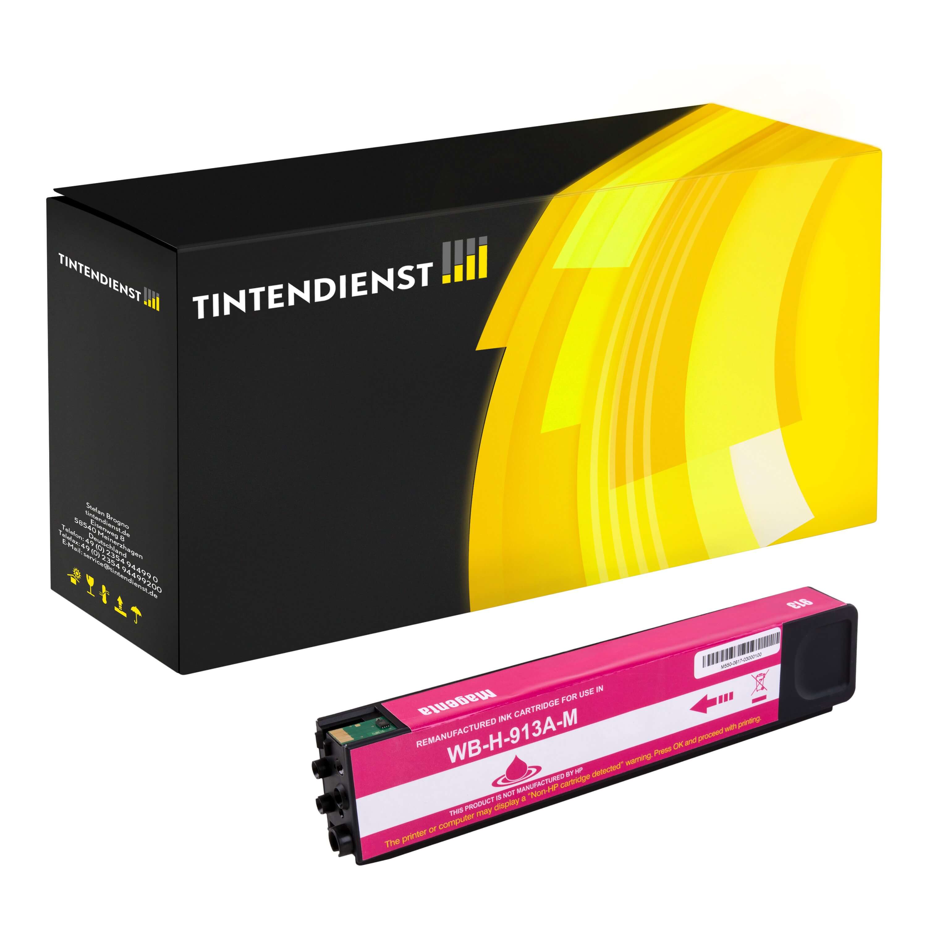Druckerpatrone kompatibel für HP PageWide MFP 377 dw (F6T78AE / 913A) Magenta