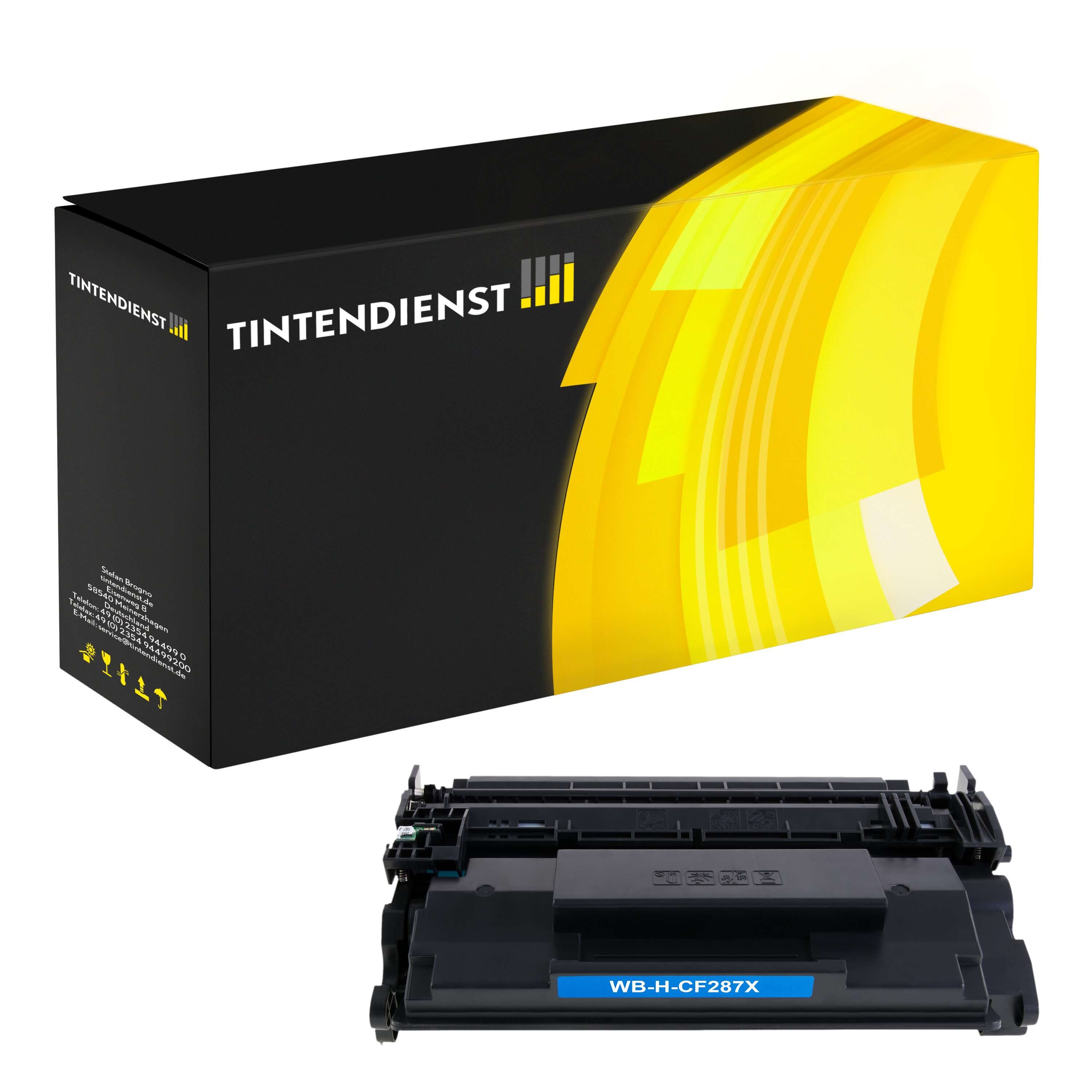 Toner kompatibel für HP LaserJet Enterprise M 506 dh (CF287X / 87X) Schwarz
