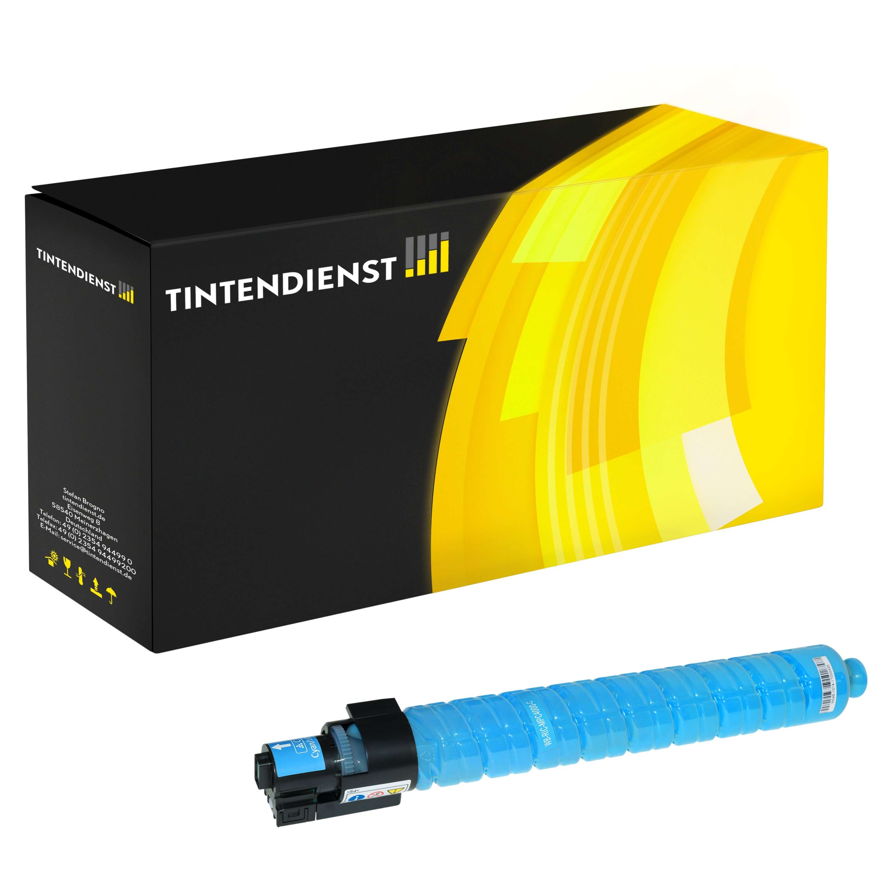 Toner kompatibel für Ricoh Aficio MP C 5501 (841163) Cyan