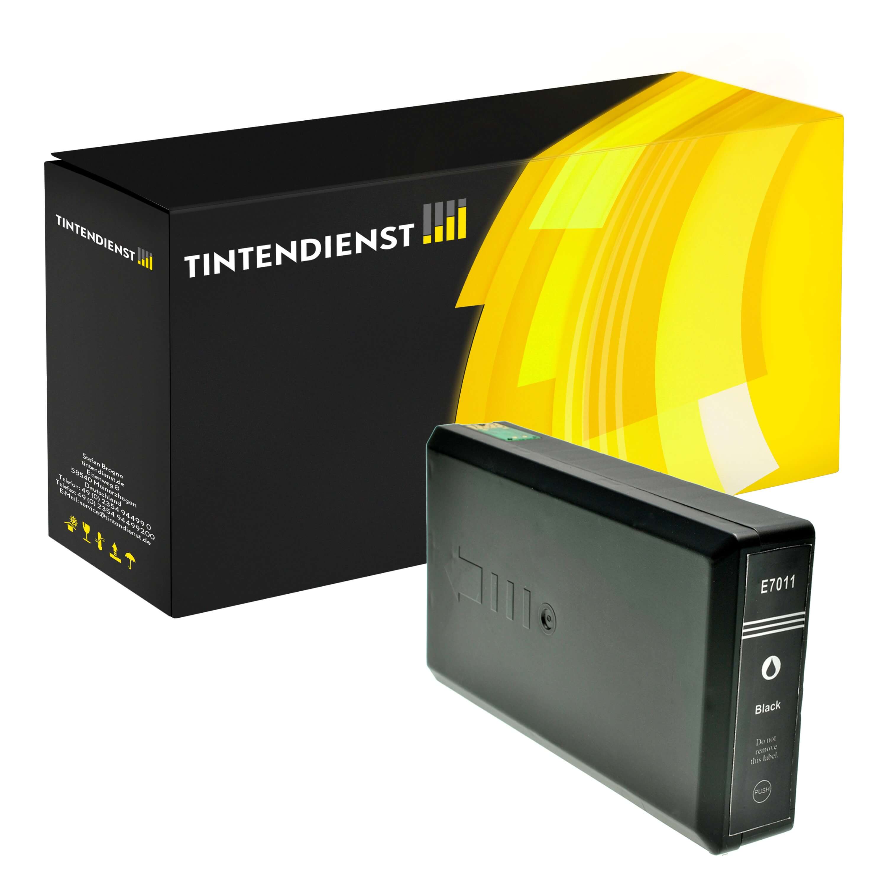 Druckerpatrone kompatibel für Epson Workforce Pro WP-4025 DW (C13T70314010 / T7031) Schwarz