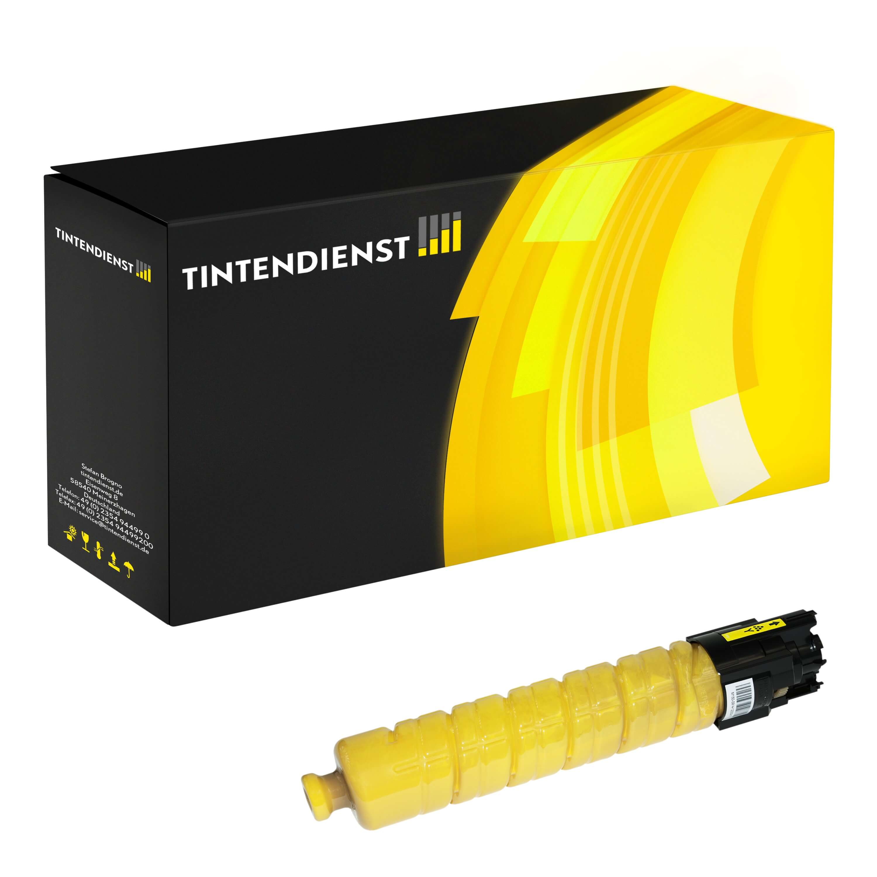 Toner kompatibel für Ricoh SP C 440 DN (821075 / TYPESPC430E) Gelb