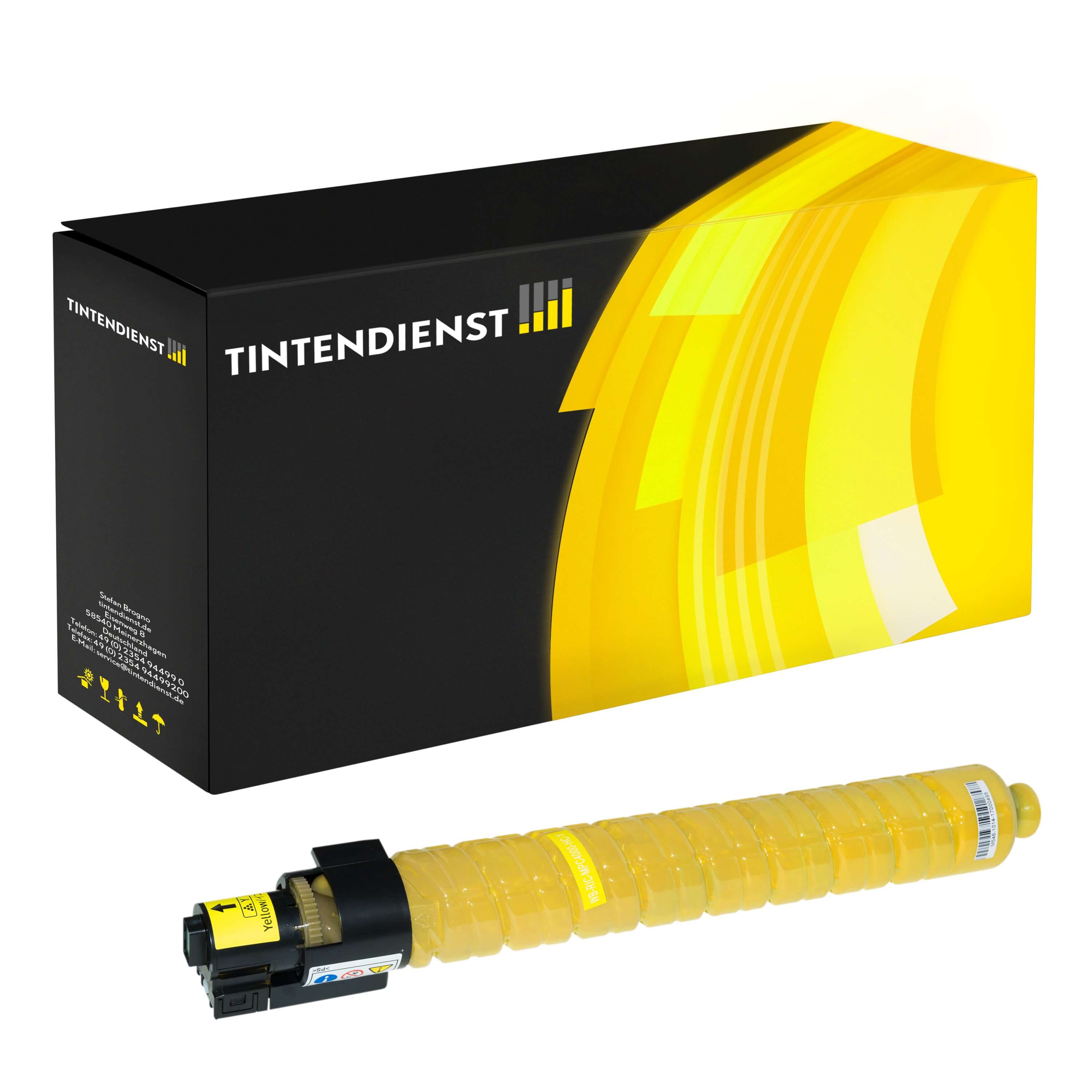 Toner kompatibel für Ricoh Aficio MP C 5501 (842049) Gelb