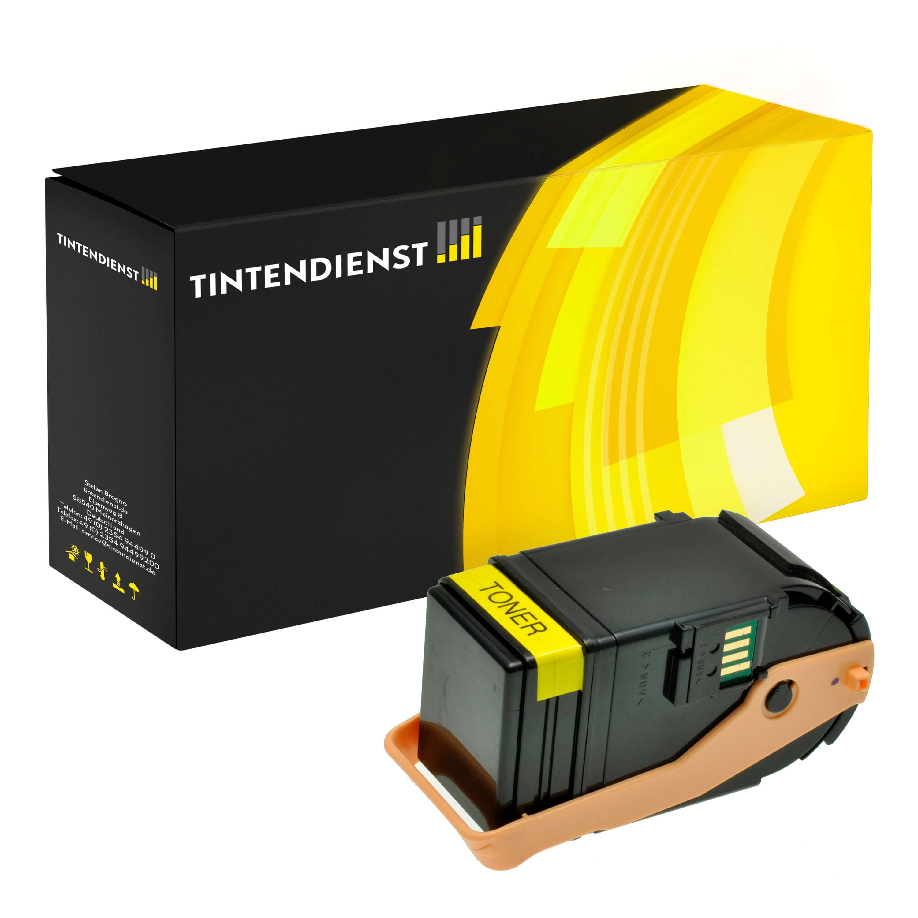 Toner kompatibel für Epson Aculaser C 9300 D 3 TNC (C13S050602 / 0602) Gelb