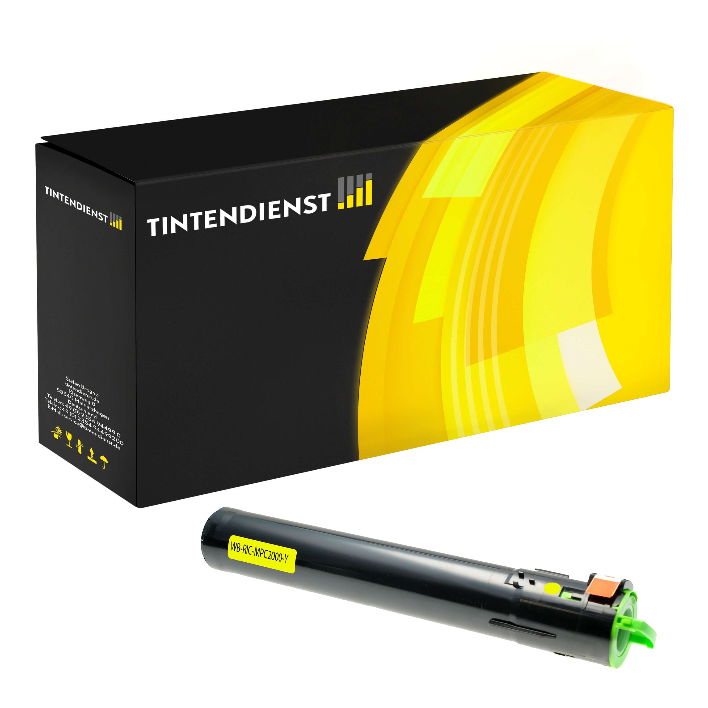 Toner kompatibel für Ricoh MP C 2500 e 1 (842031 / DT3000Y) Gelb