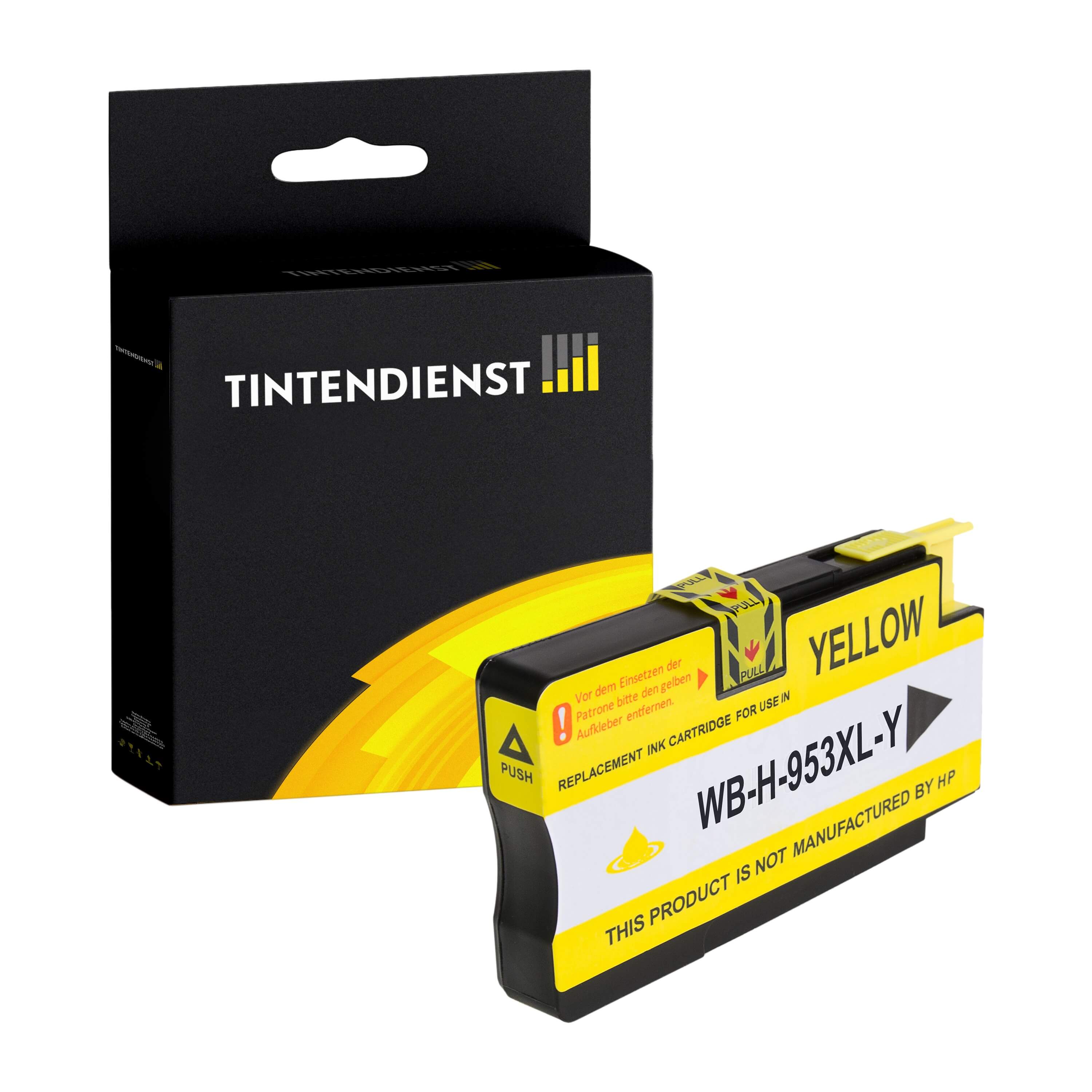 Druckerpatrone kompatibel für HP OfficeJet Pro 8740 (F6U18AE / 953XL) Gelb