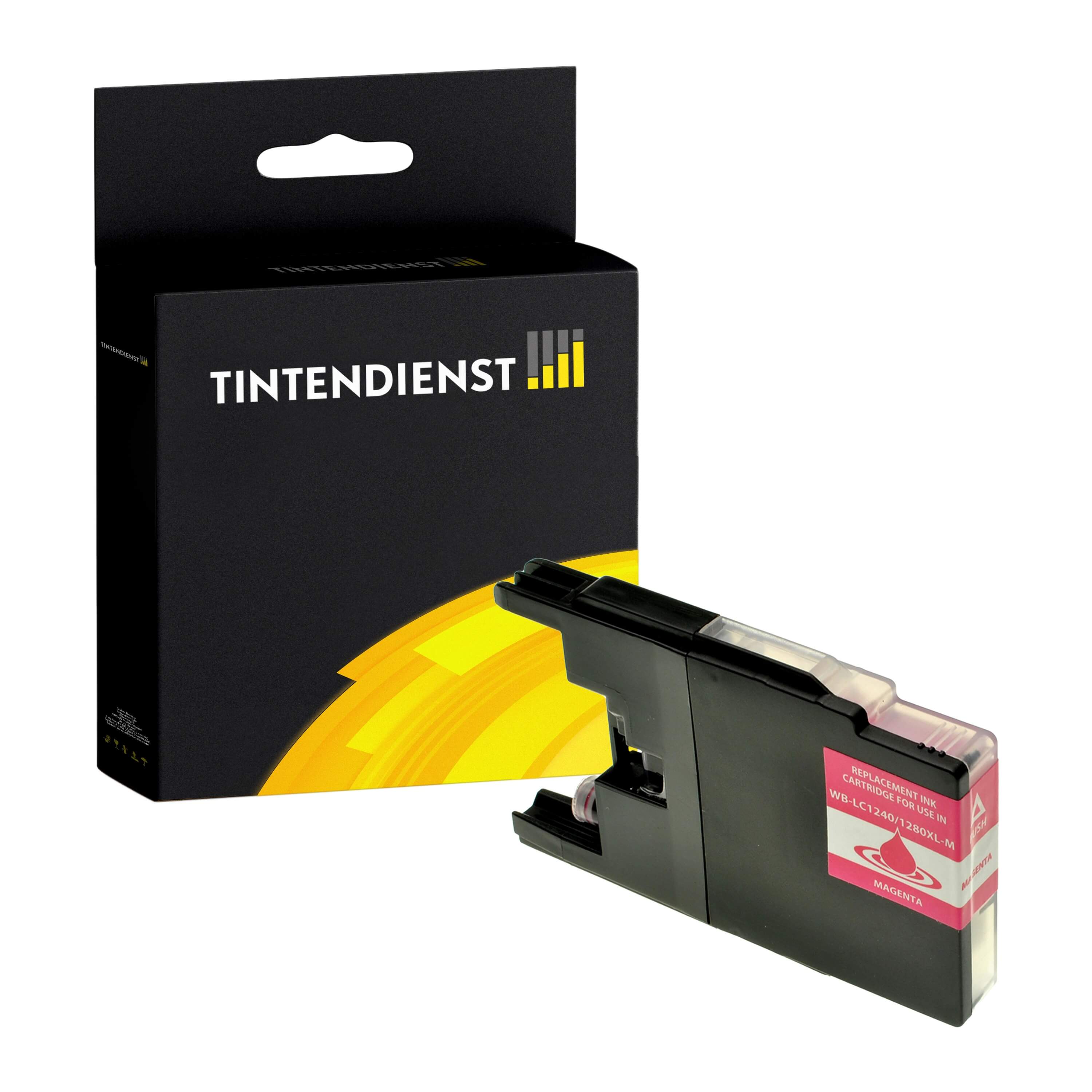 Druckerpatrone kompatibel für Brother MFC-J 6710 DW (LC-1280XLM) Magenta XL