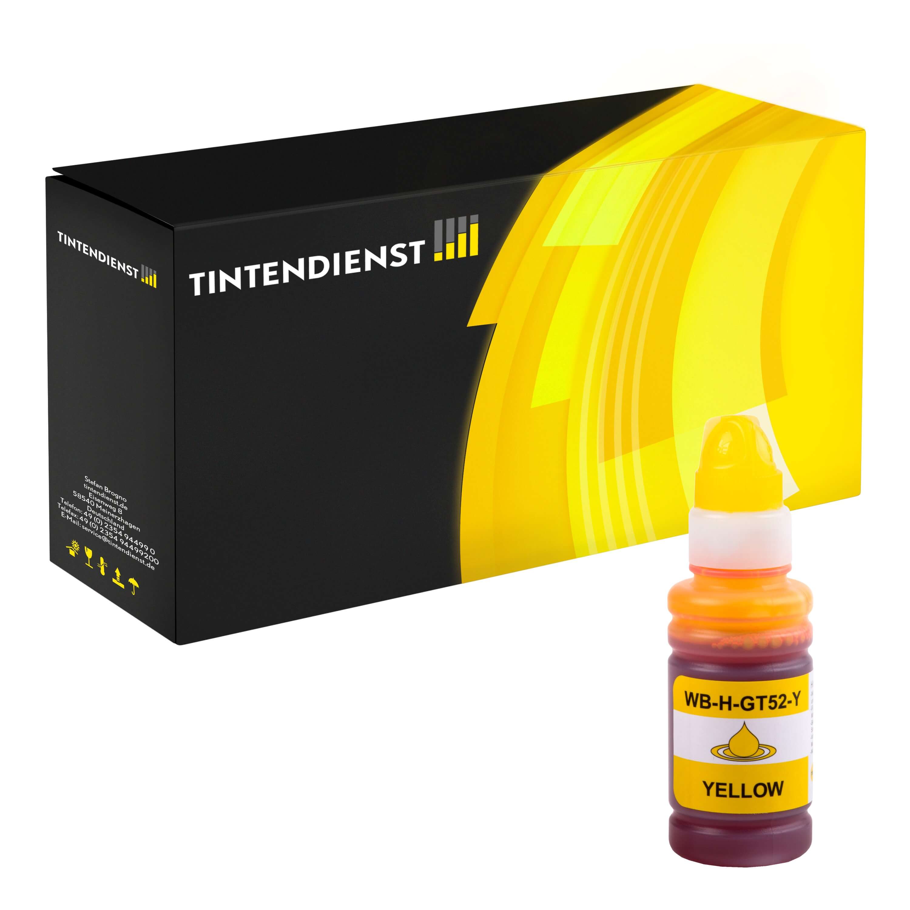 Druckerpatrone kompatibel für HP M0H56AE / GT52 Gelb