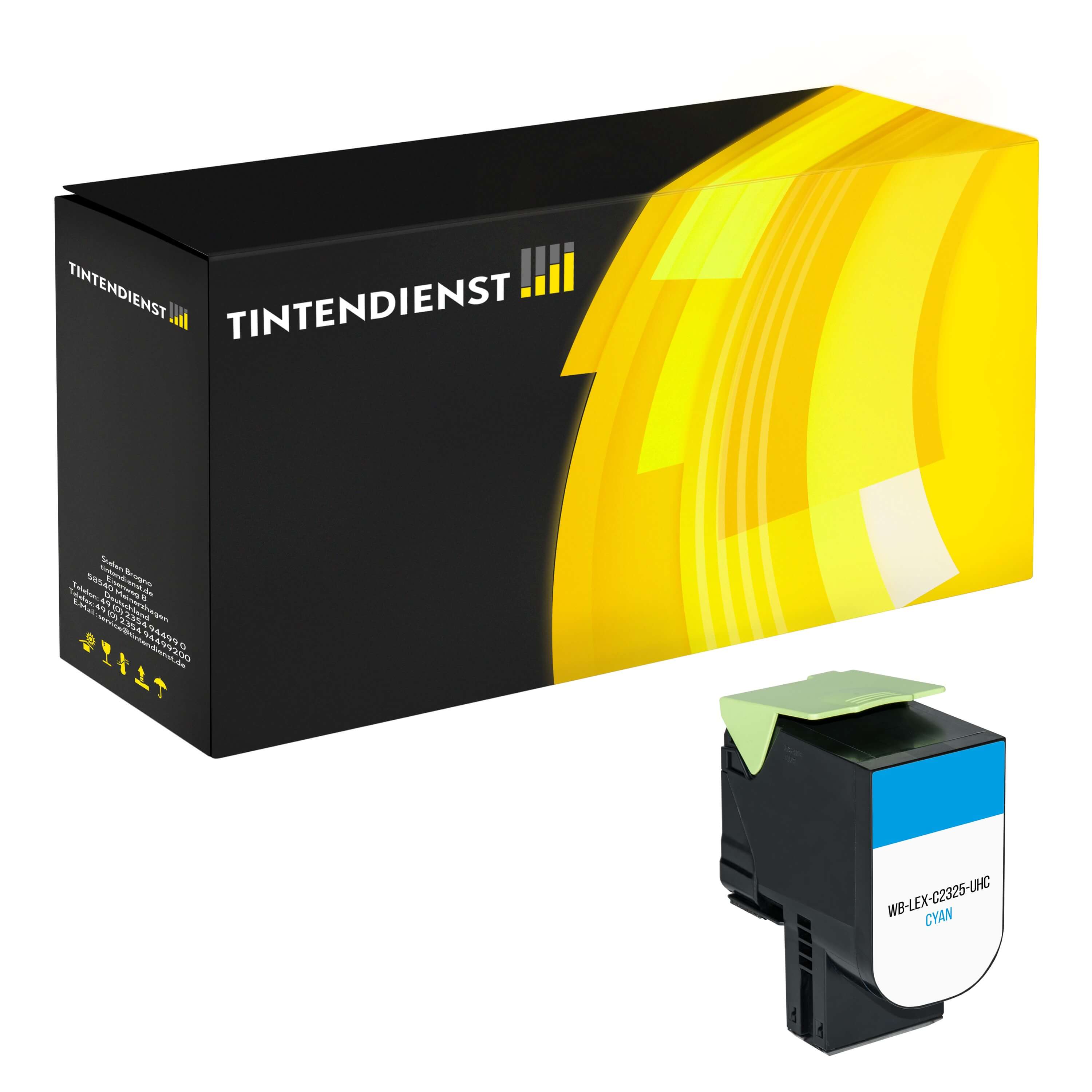 Toner kompatibel für Lexmark MC 2535 adwe (C232HC0) Cyan