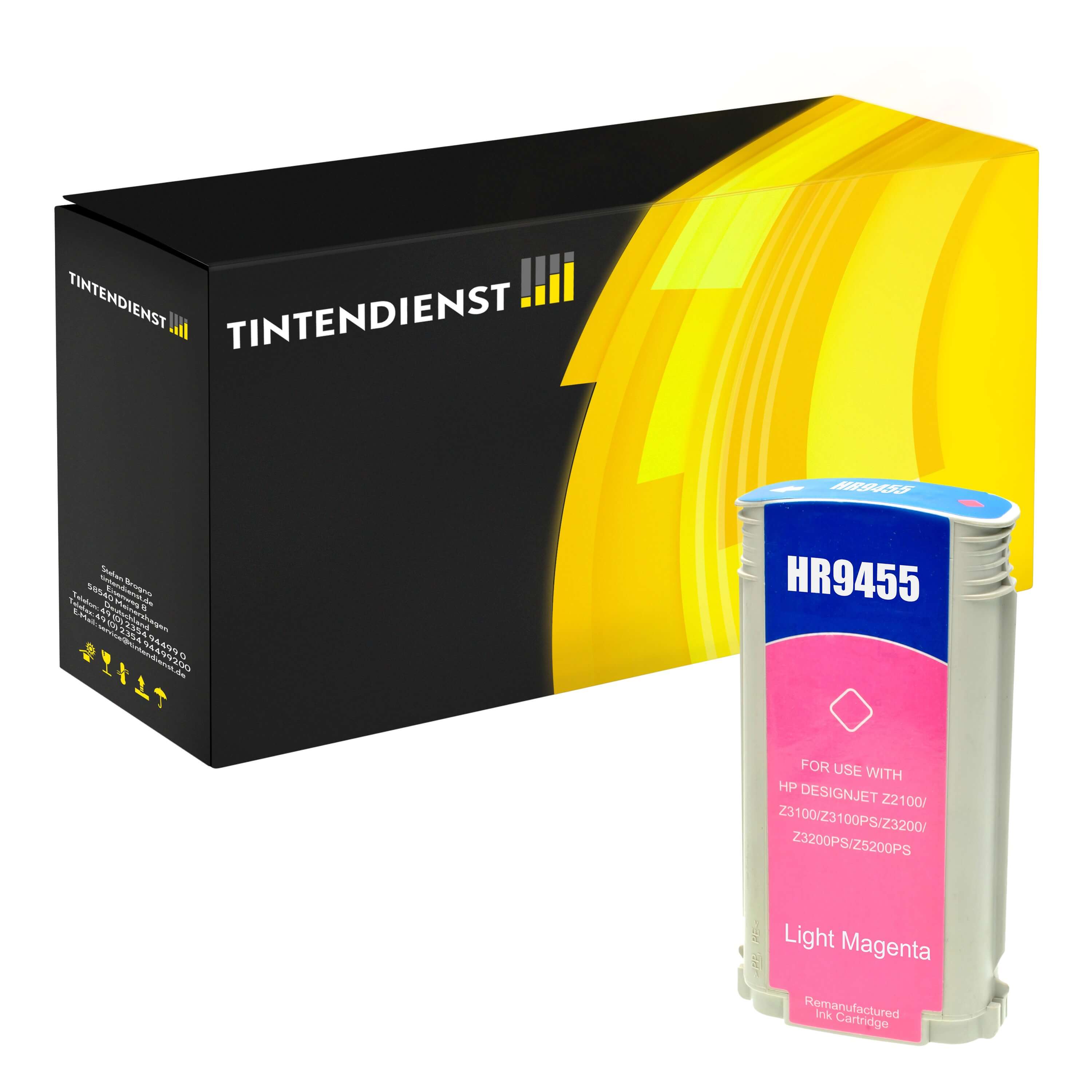 Druckerpatrone kompatibel für HP DesignJet Z 2100 24 Inch (C9455A / 70) Photo Magenta