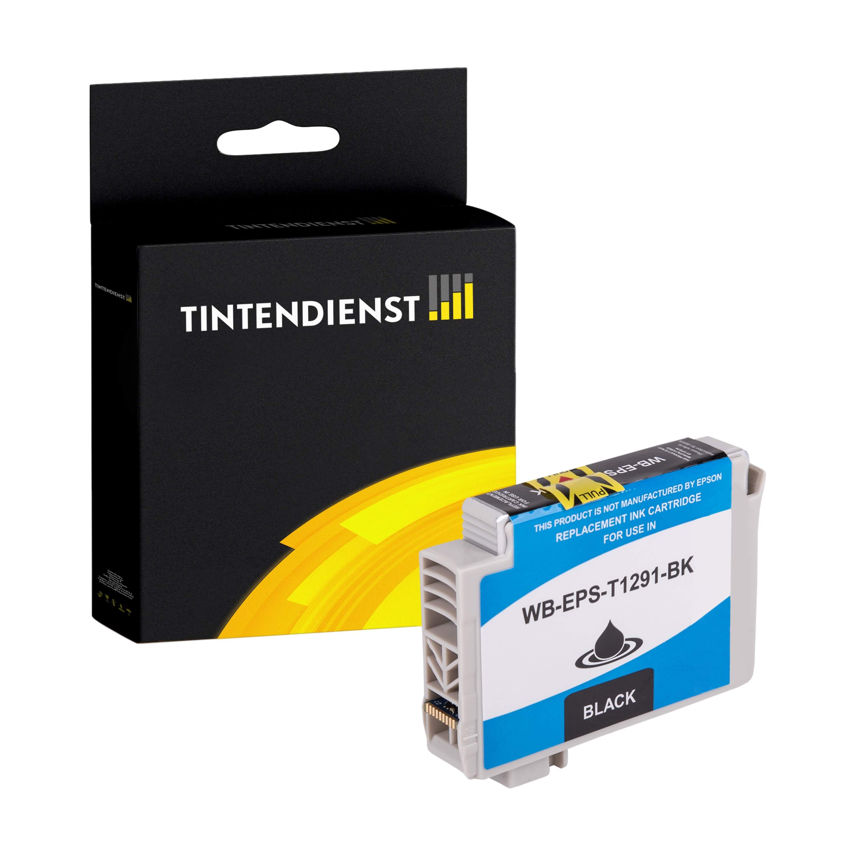 Druckerpatrone kompatibel für Epson Workforce WF-3530 DTWF (C13T12914010 / T1291) Schwarz