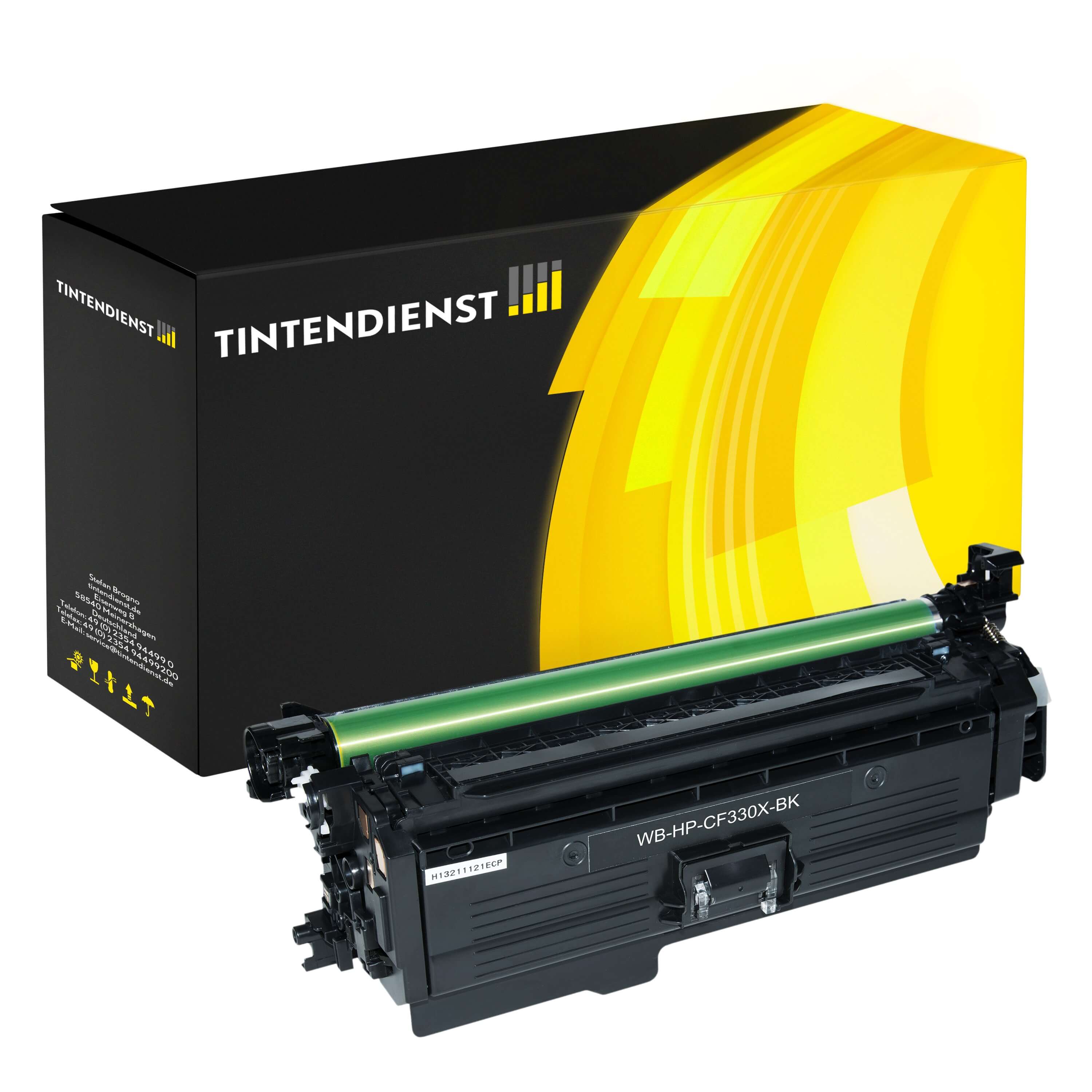 Toner kompatibel für HP Color LaserJet Enterprise M 651 dnm (CF330X / 654X) Schwarz