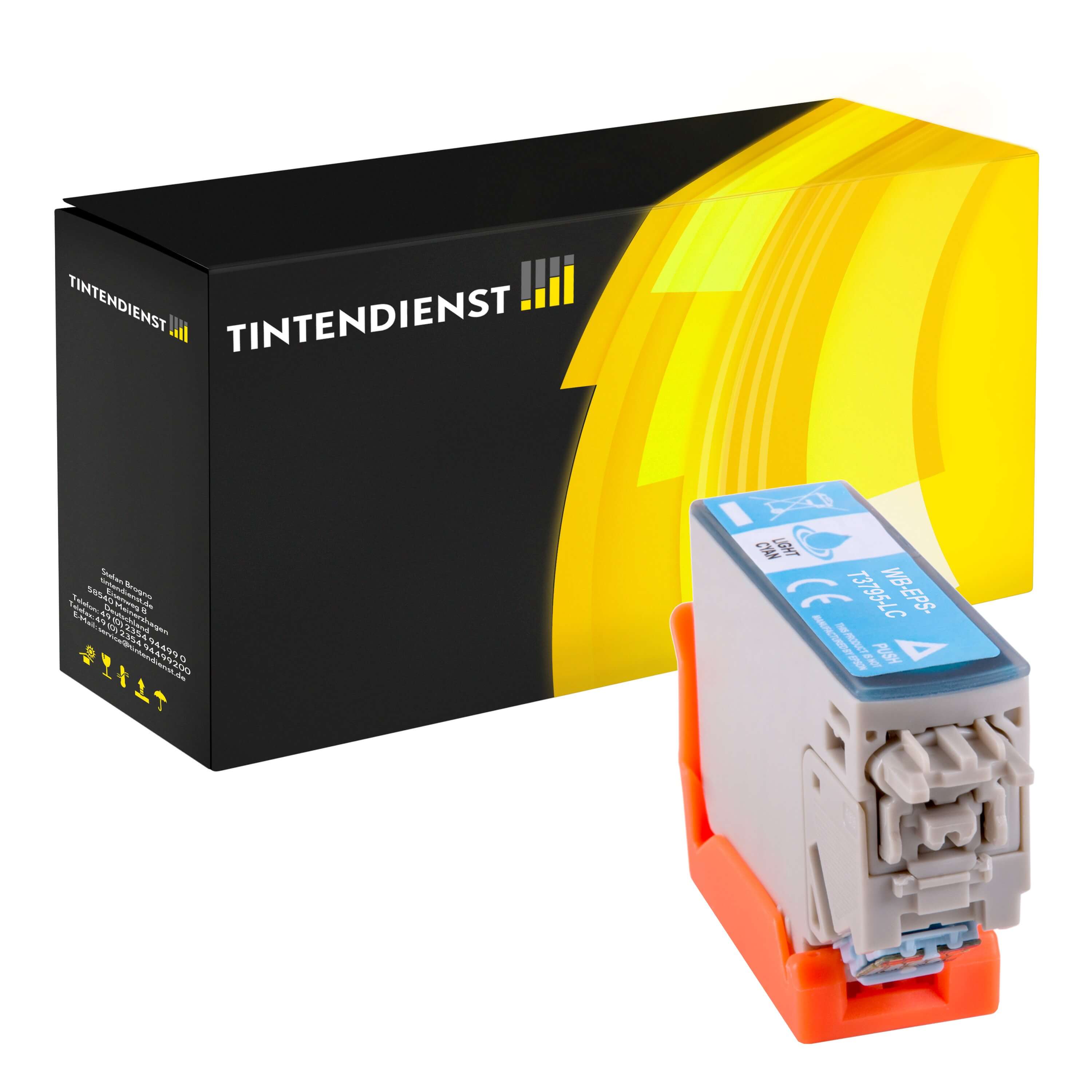 Druckerpatrone kompatibel für Epson Expression Photo XP-8500 Series (C13T37954010 / 378XL) Photo Cyan