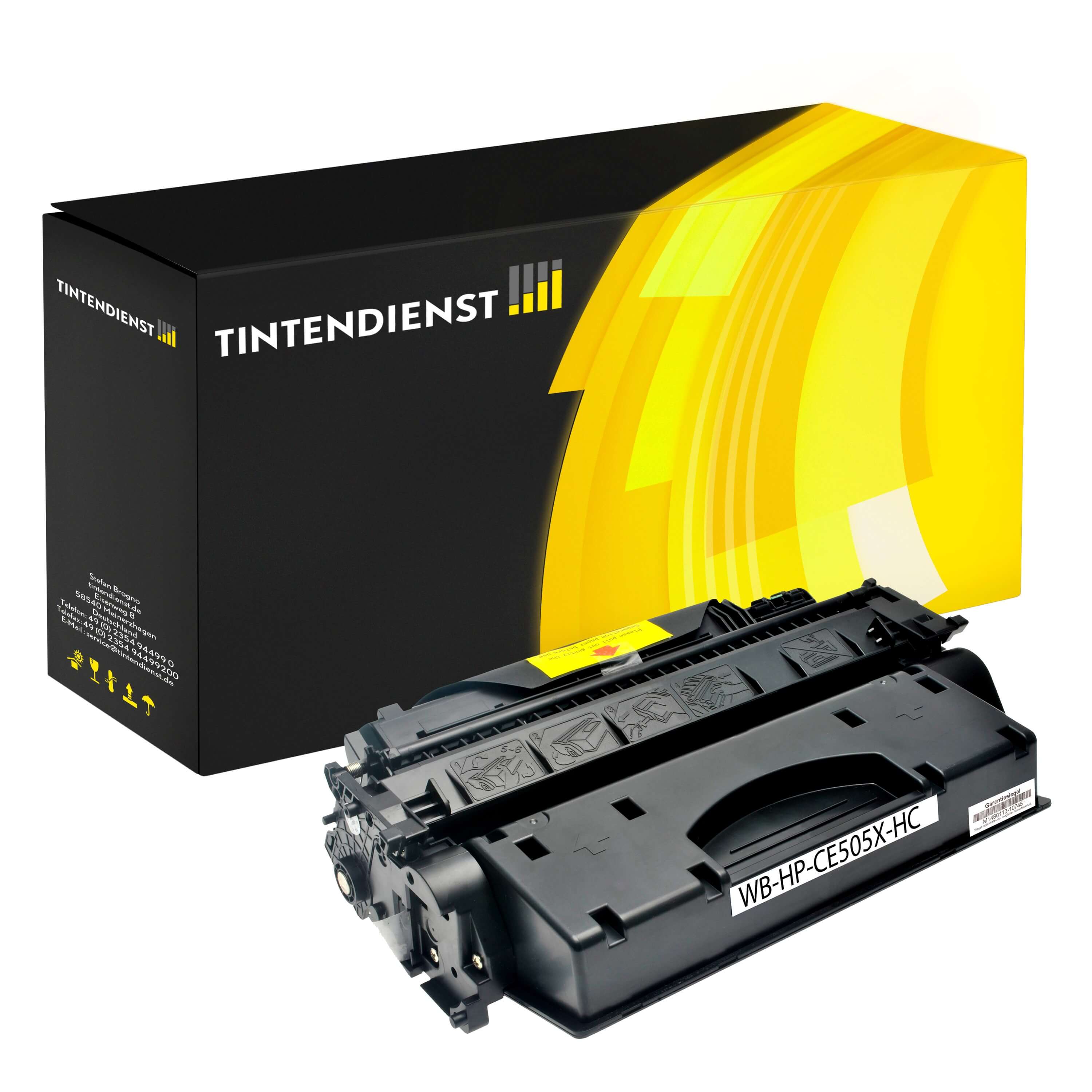 Toner kompatibel für HP LaserJet P 2056 X (CE505X / 05X) Schwarz 2XL