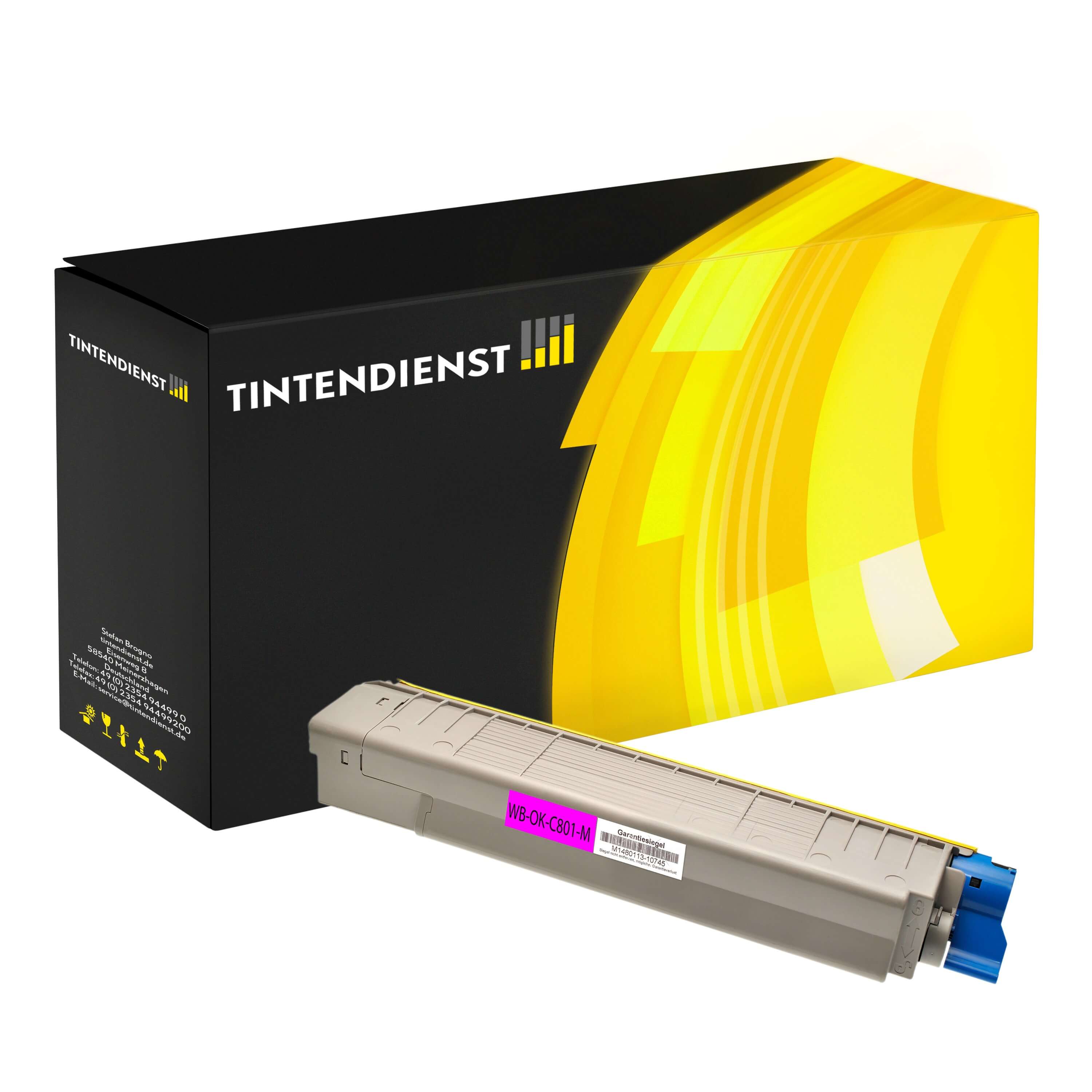 Toner kompatibel für OKI C 800 Series (44643002) Magenta