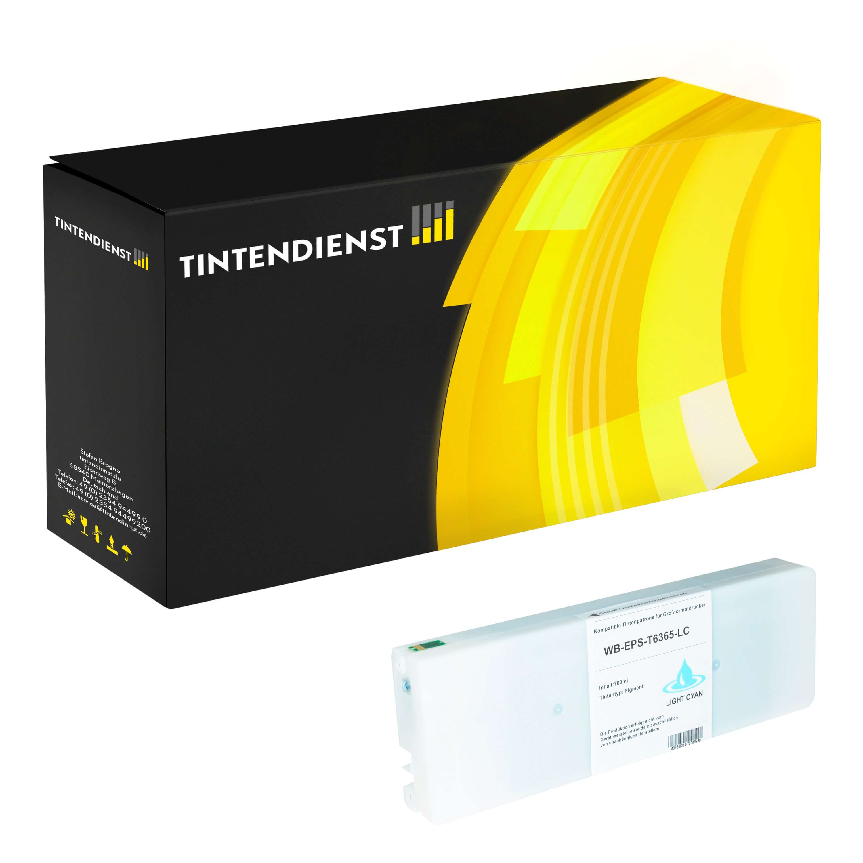 Druckerpatrone kompatibel für Epson Stylus Pro 9890 Series (C13T596500 / T5965) Photo Cyan