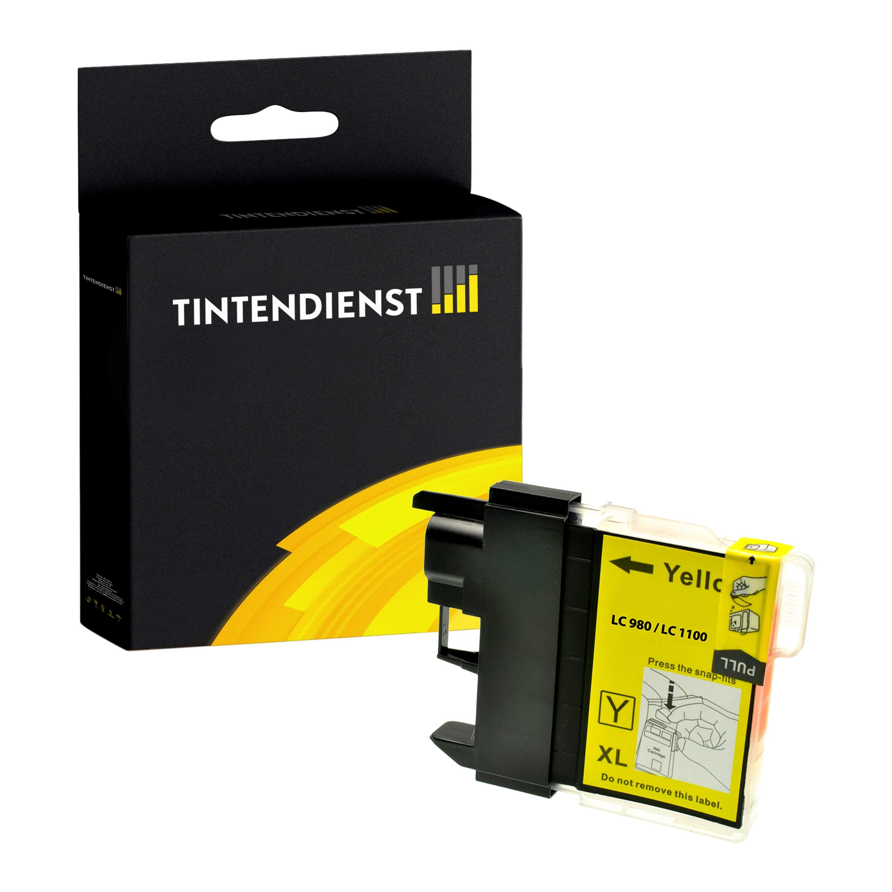 Druckerpatrone kompatibel für Brother DCP-380 Series (LC-1100Y) Gelb