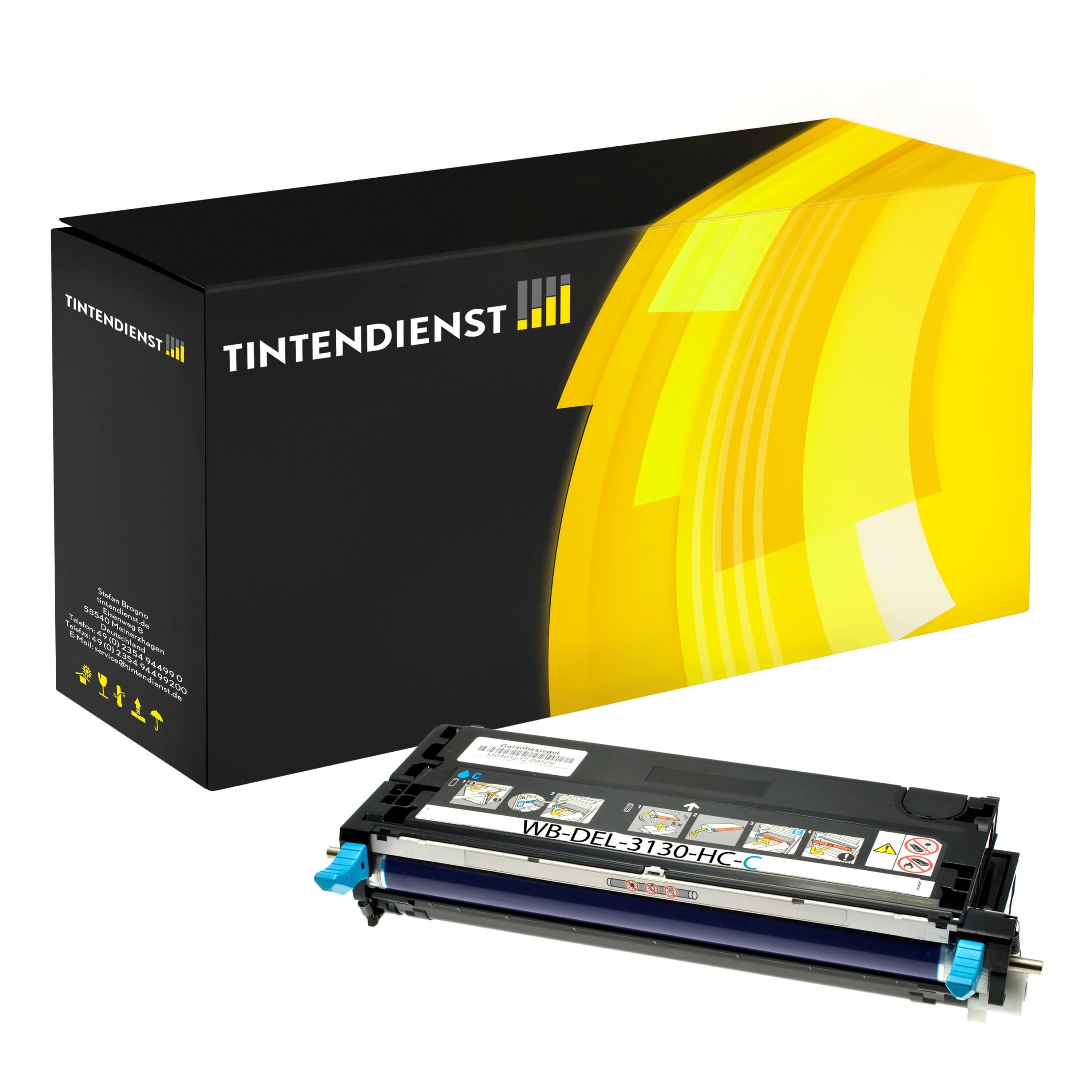 Toner kompatibel für Dell H513C / 593-10290 Cyan