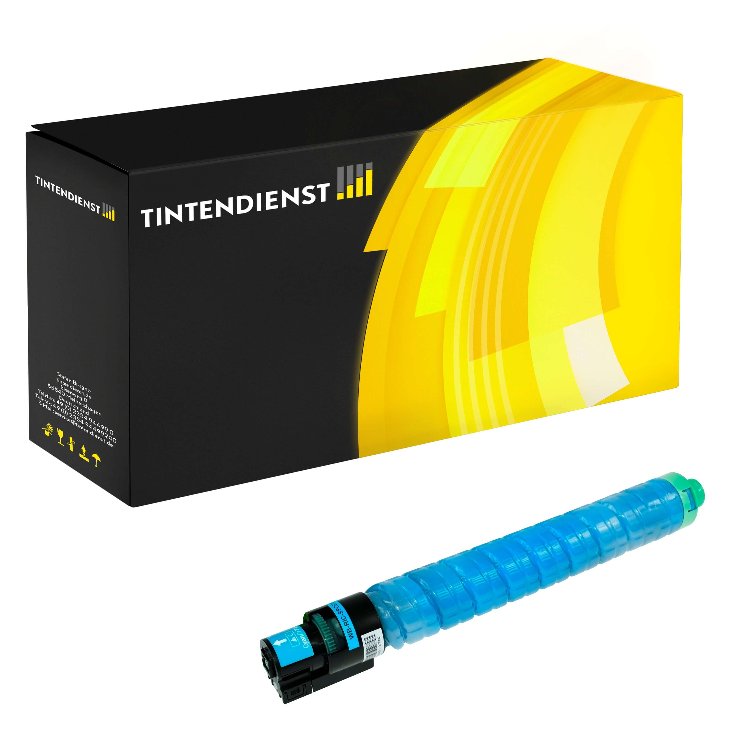 Toner kompatibel für Ricoh SP C 830 dn (821188) Cyan