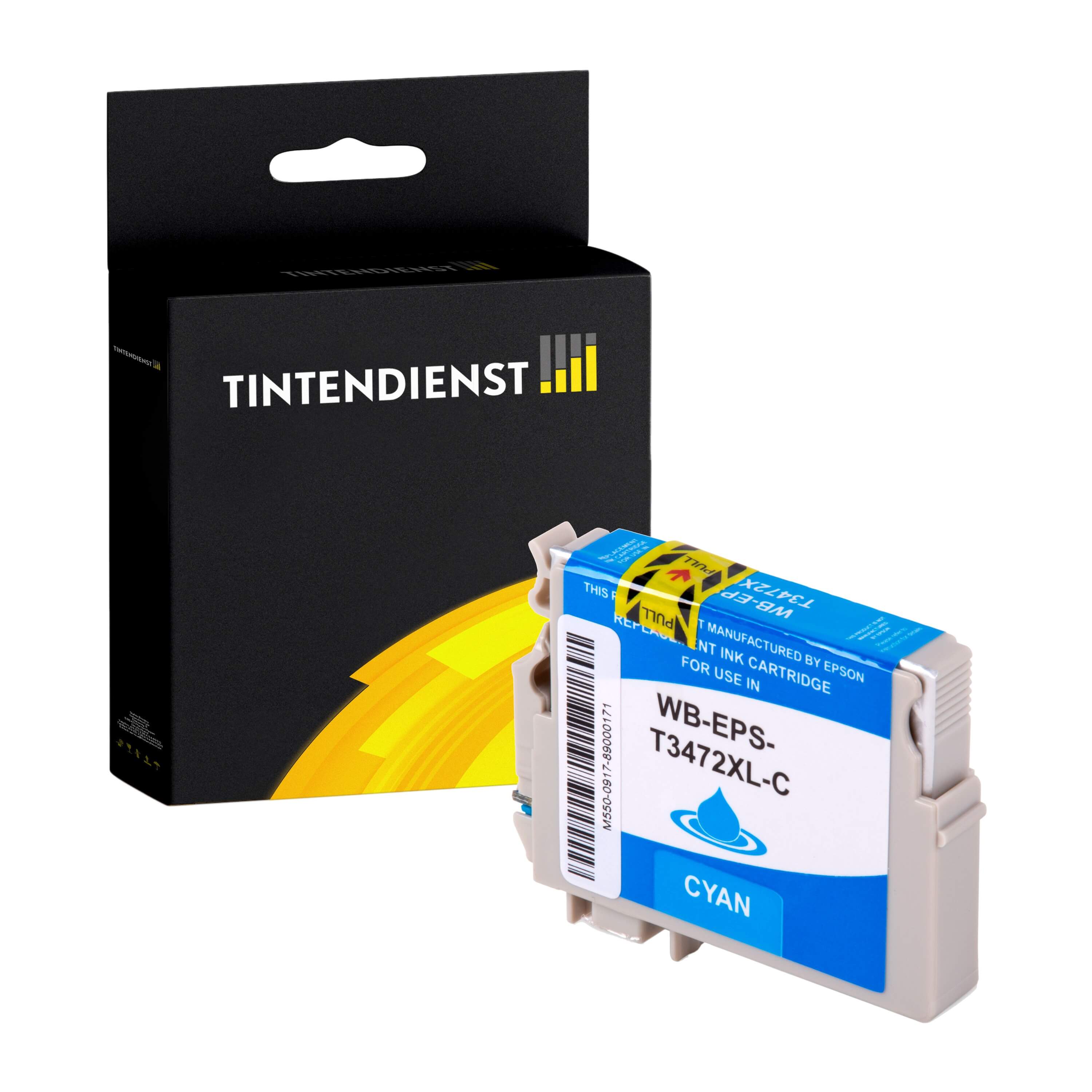 Druckerpatrone kompatibel für Epson C13T34724010 / 34XL Cyan