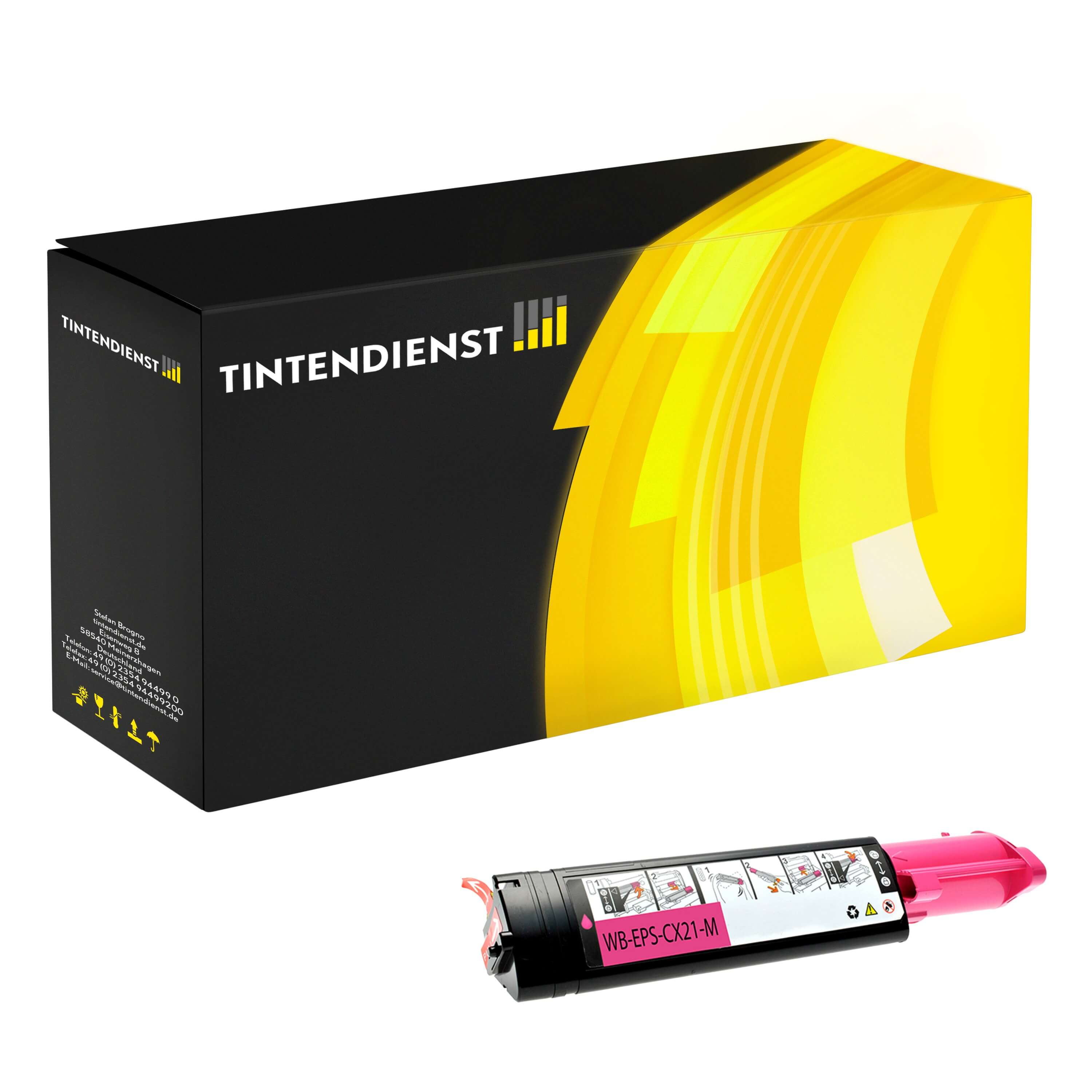 Toner kompatibel für Epson Aculaser CX 21 N (C13S050317 / 0317) Magenta