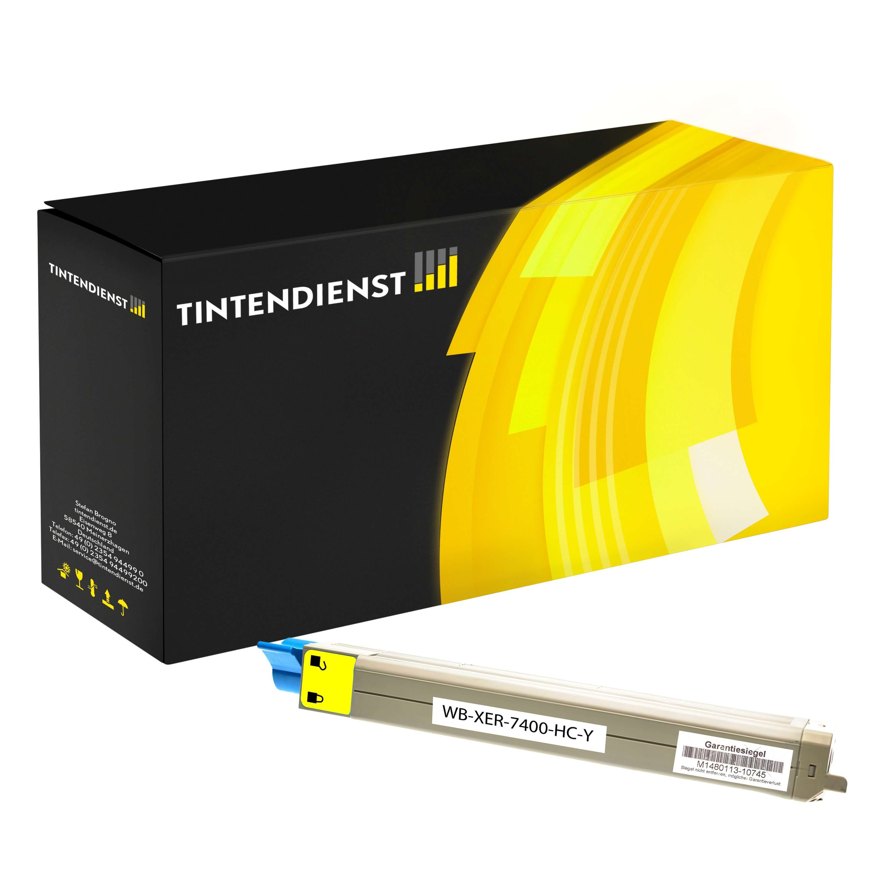 Toner kompatibel für Xerox Phaser 7400 DLM (106R01079) Gelb