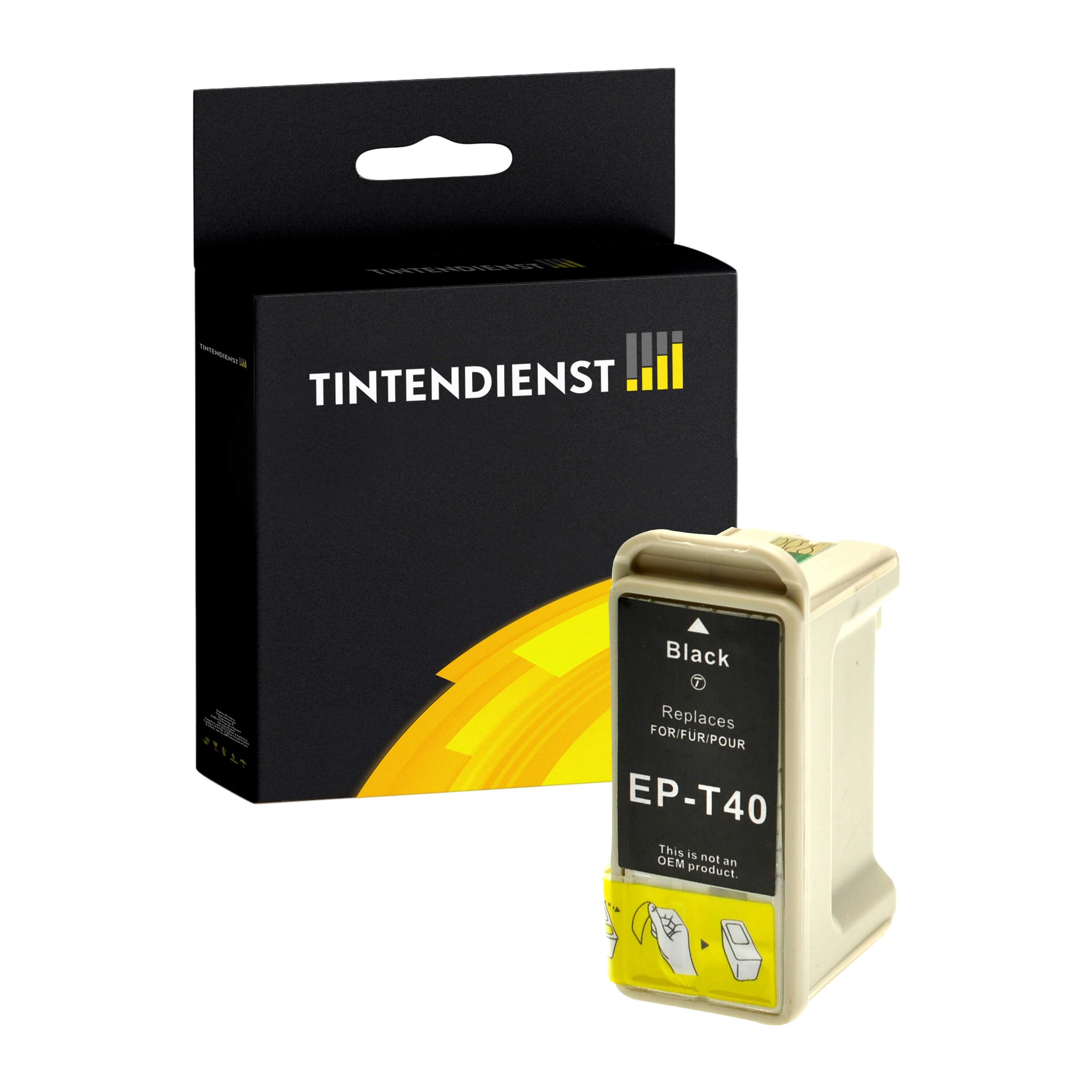 Druckerpatrone kompatibel für Epson Stylus CX 3200 (C13T04014010 / T040) Schwarz