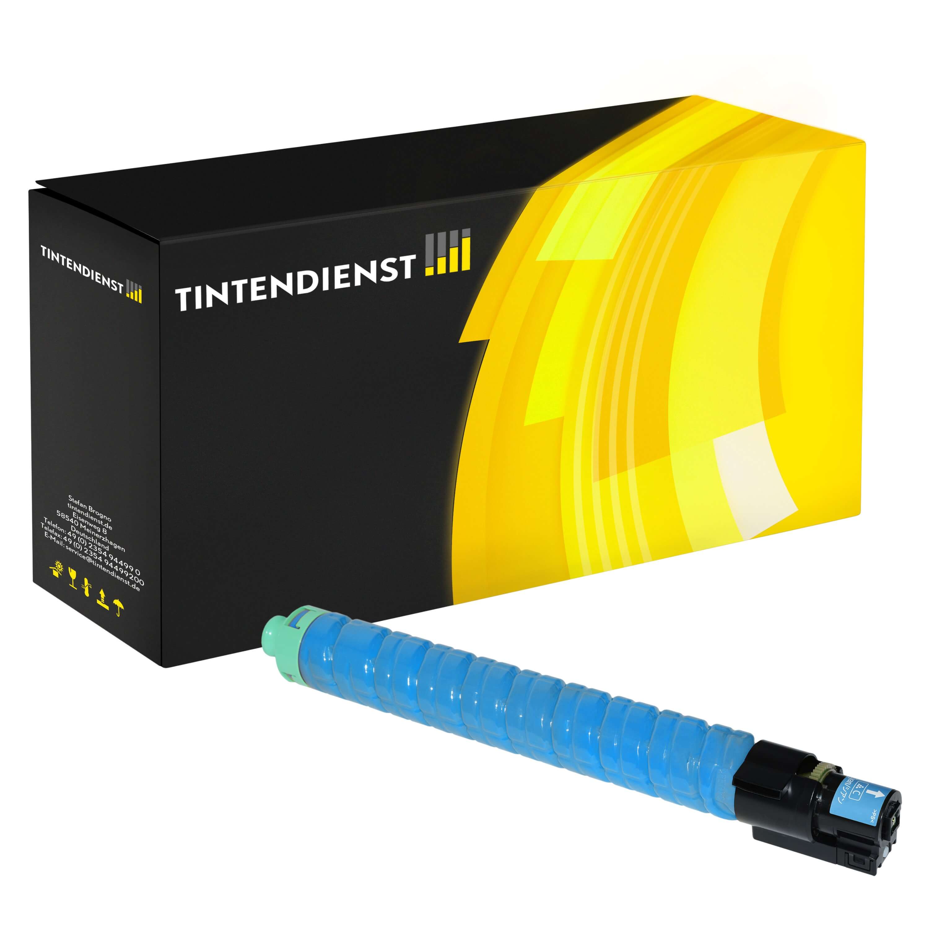 Toner kompatibel für Ricoh Aficio MP C 3002 (841654) Cyan