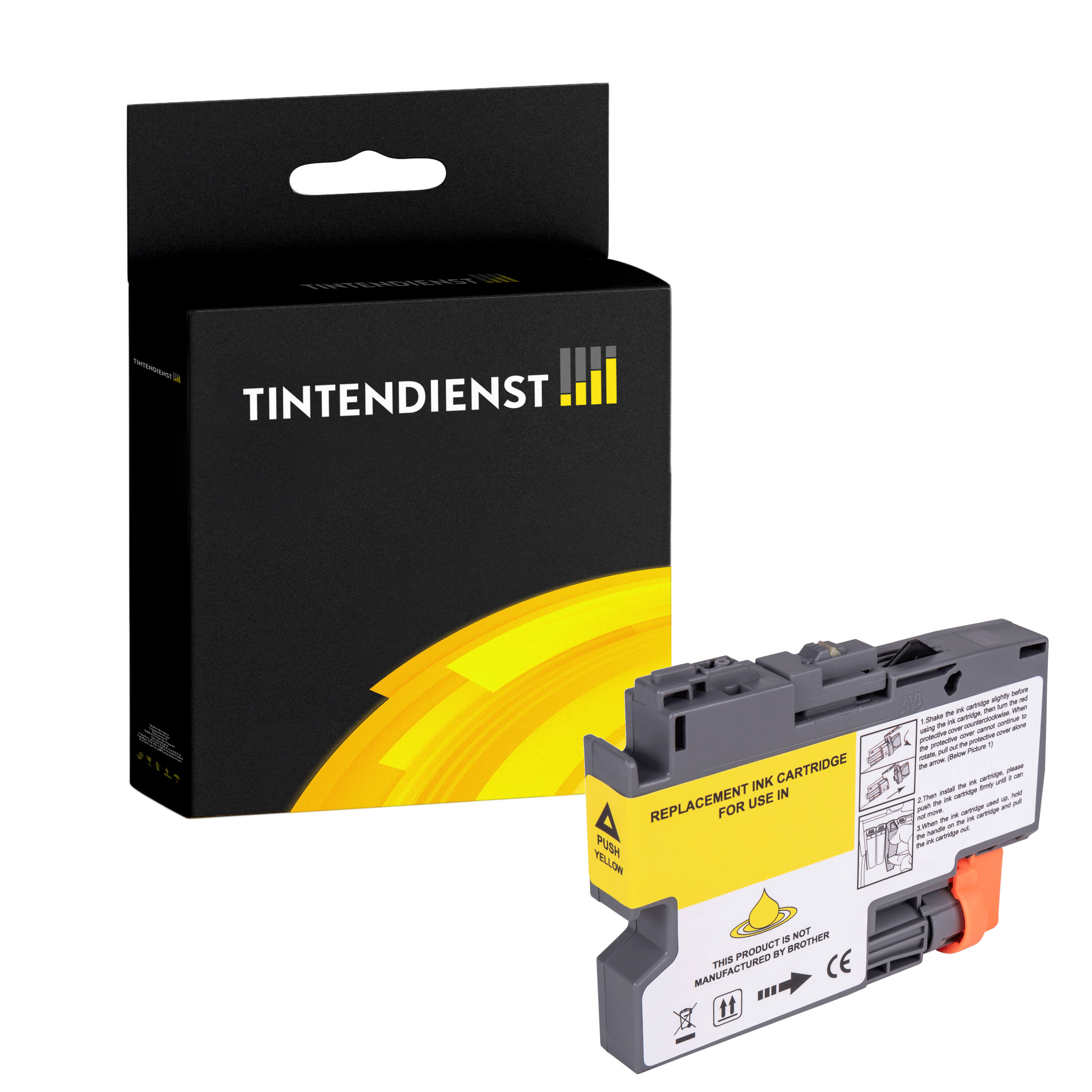 Druckerpatrone kompatibel für Brother MFC-J 5955 DW (LC-427Y) Gelb