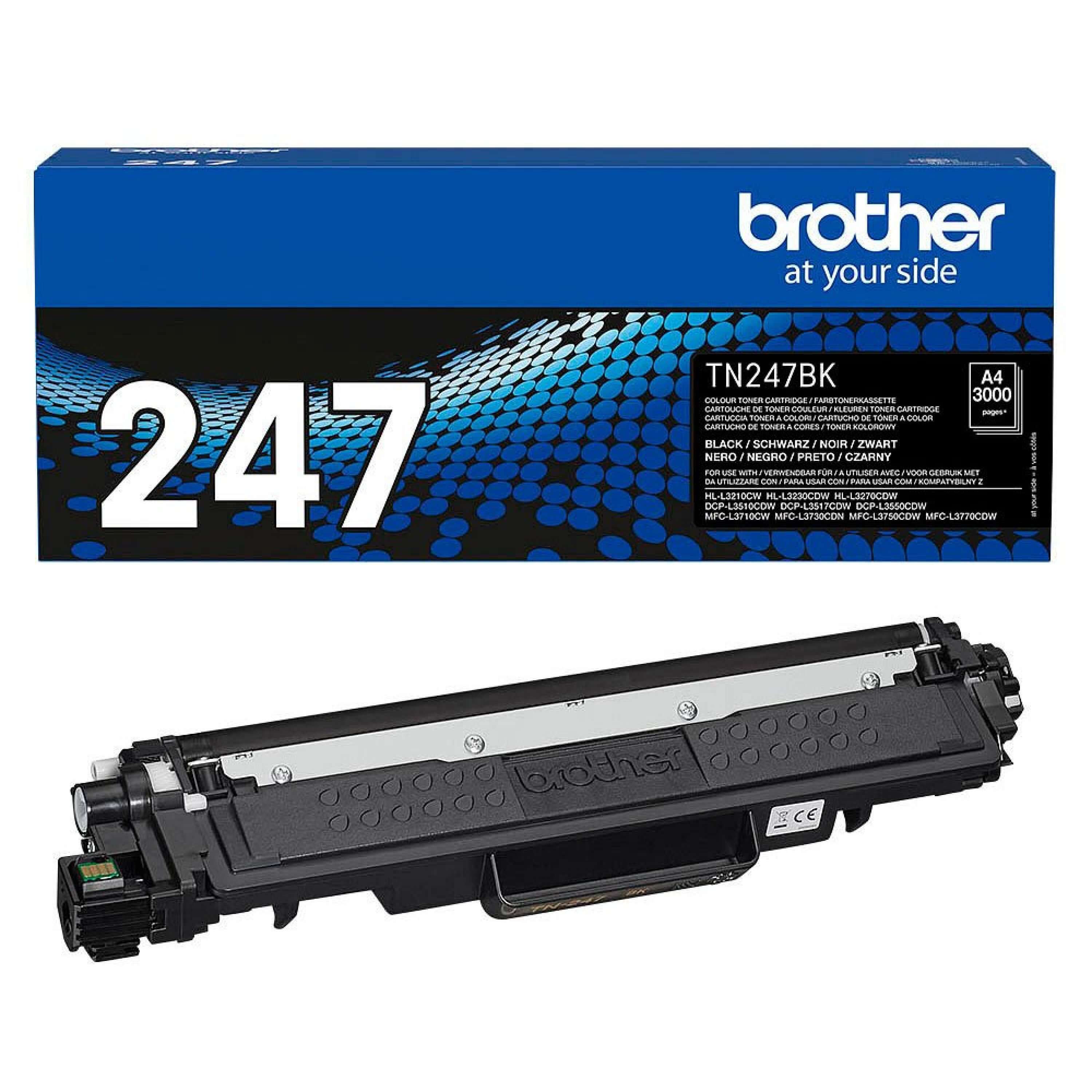 Original Toner Brother MFC-L 3750 CDW (TN-247BK) Schwarz