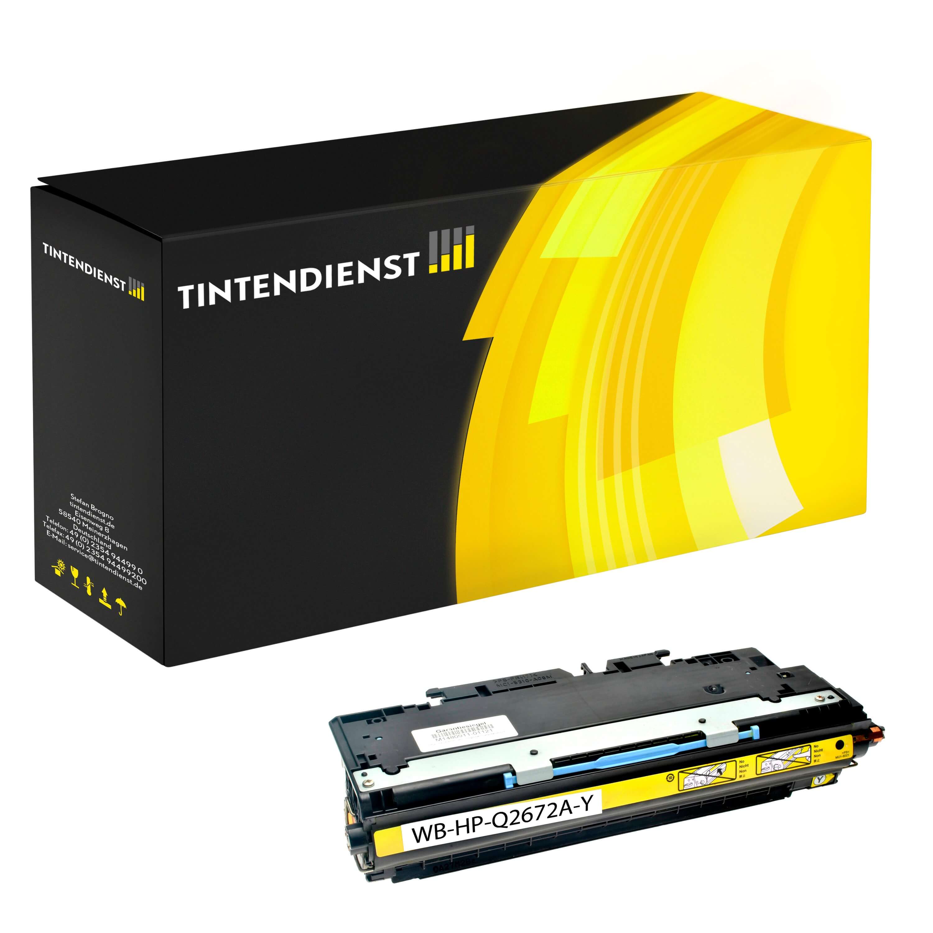 Toner kompatibel für HP Color LaserJet 3550 (Q2672A / 309A) Gelb