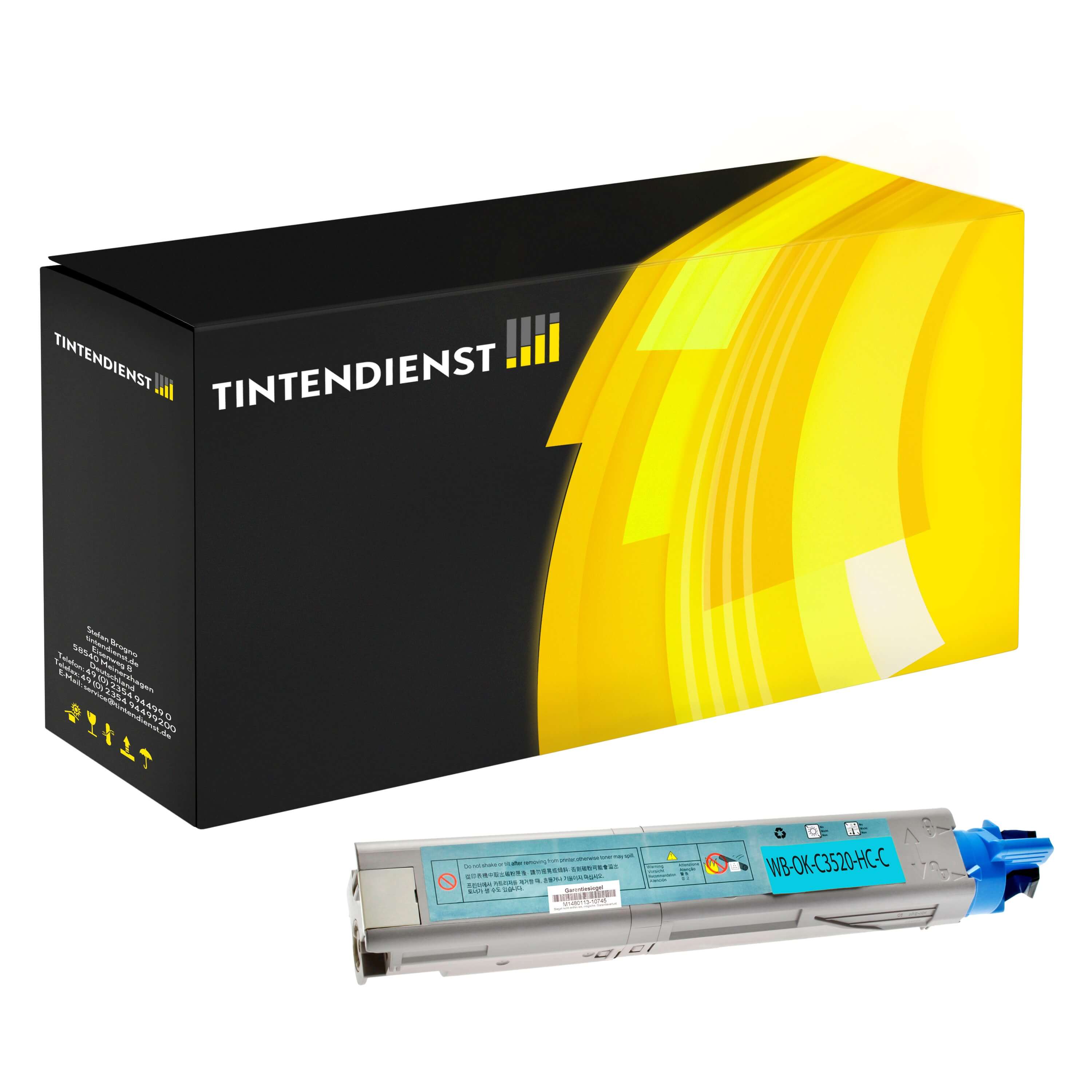 Toner kompatibel für OKI C 3520 MFP (43459371) Cyan