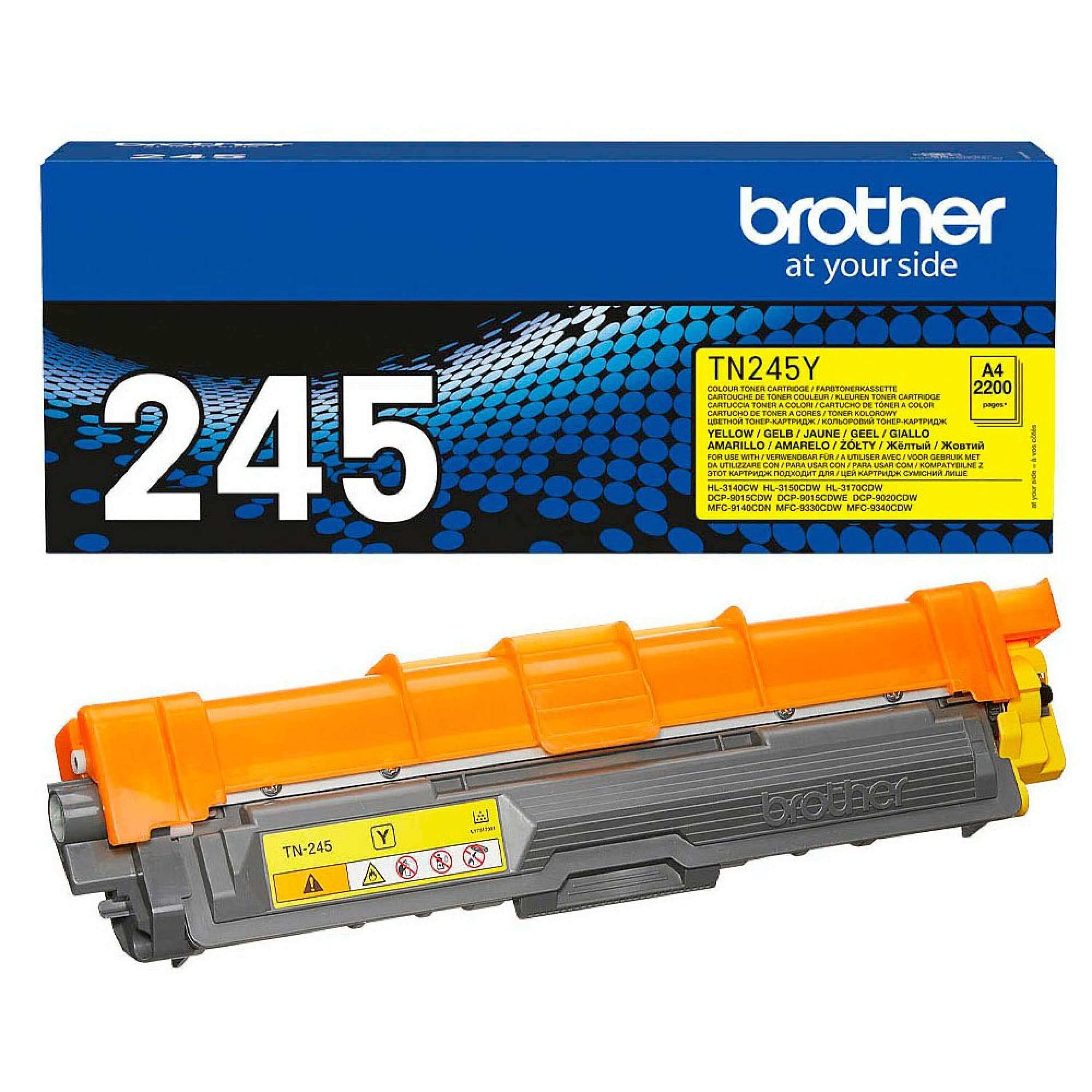 Original Toner Brother HL-3140 CW (TN-245Y) Gelb
