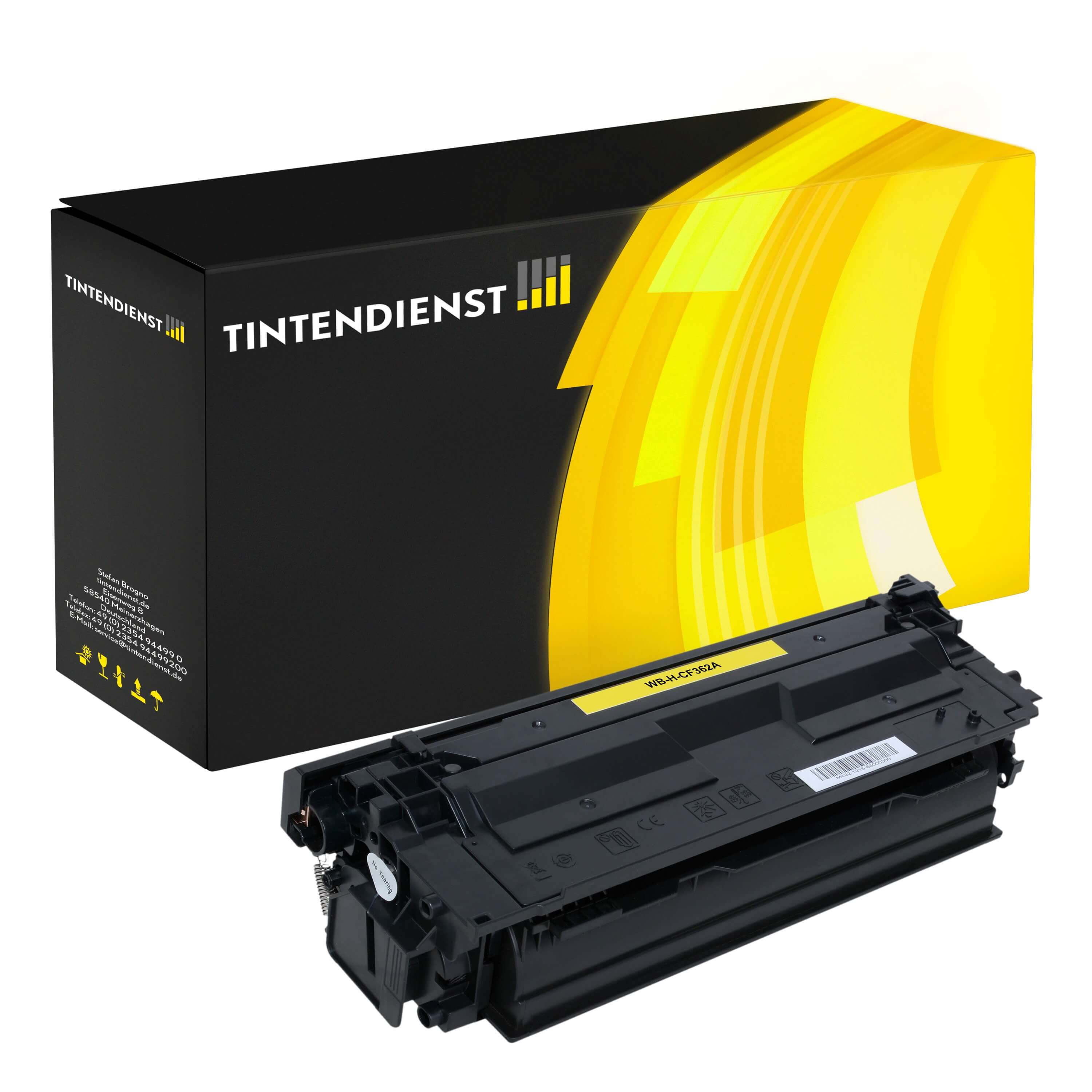 Toner kompatibel für HP Color LaserJet Enterprise M 553 n (CF362A / 508A) Gelb