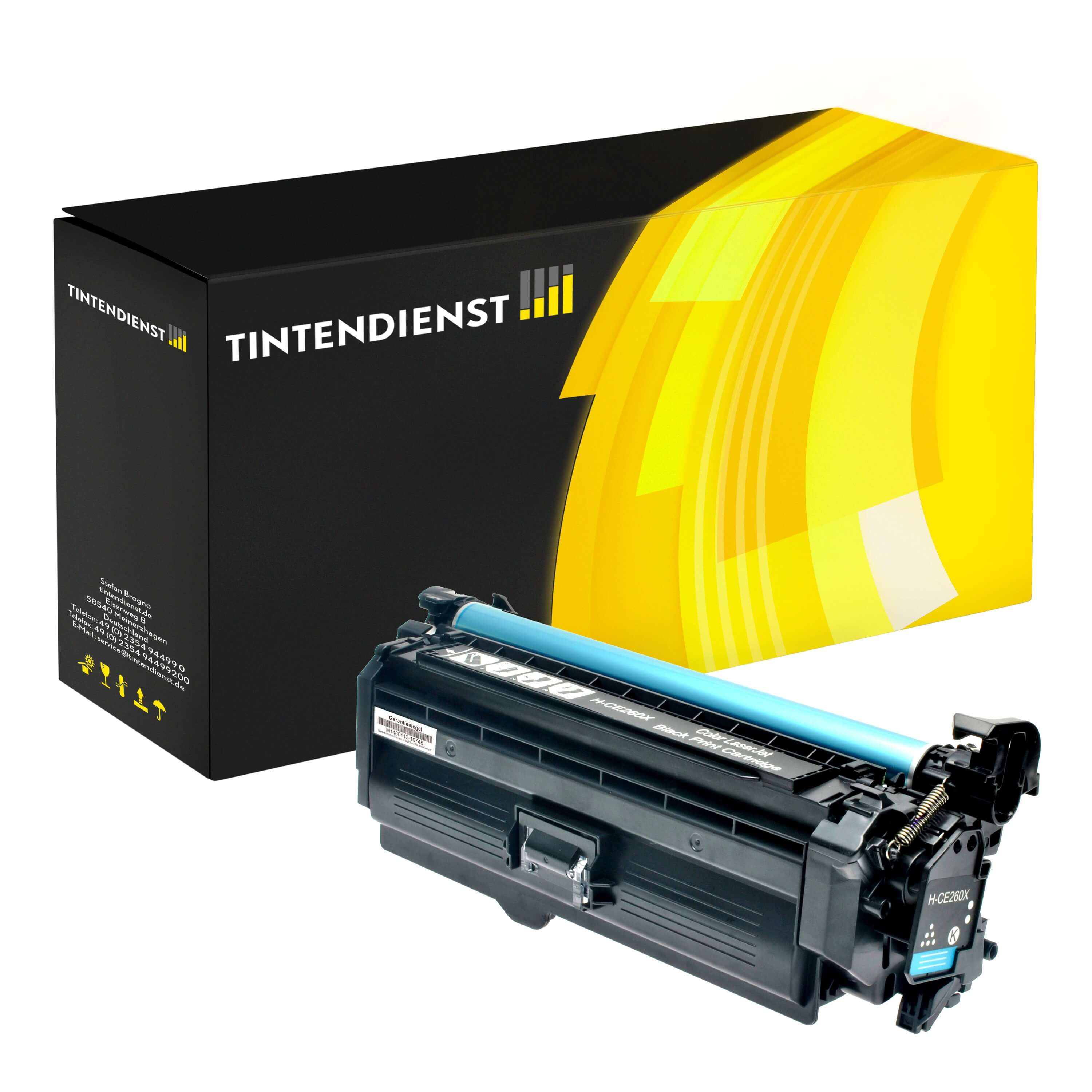 Toner kompatibel für HP Color LaserJet CP 4500 Series (CE260X / 649X) Schwarz