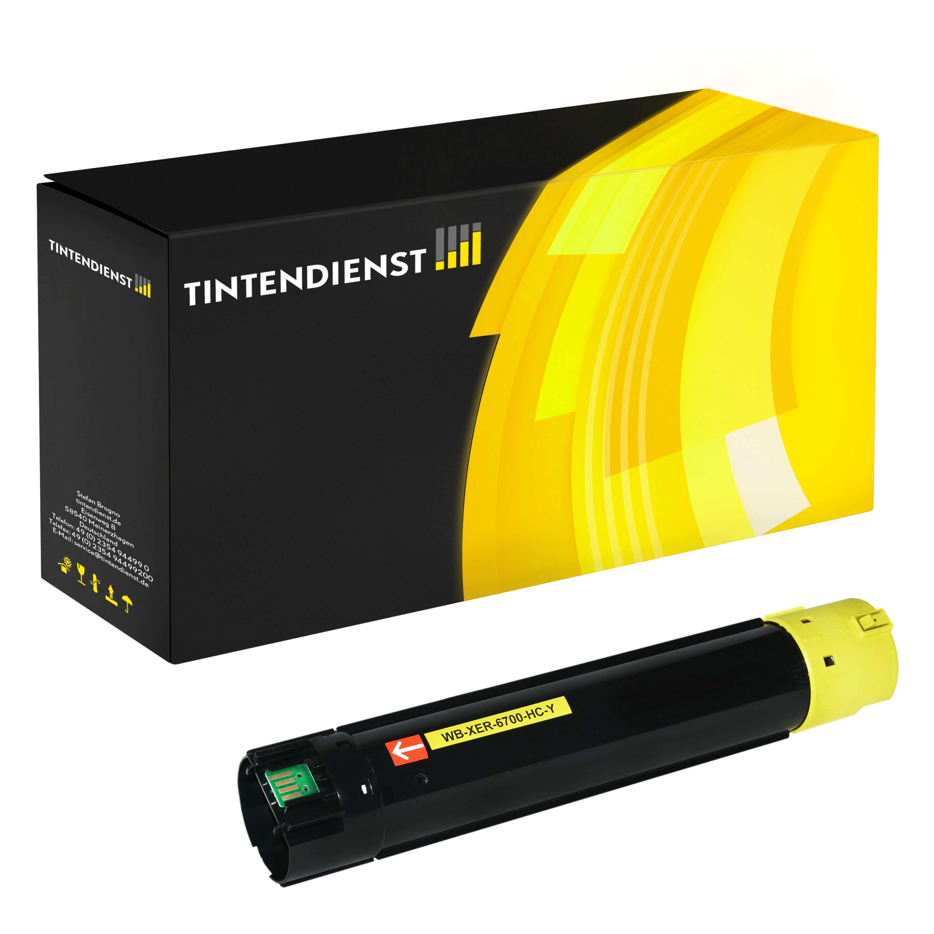 Toner kompatibel für Xerox Phaser 6700 DXM (106R01509) Gelb